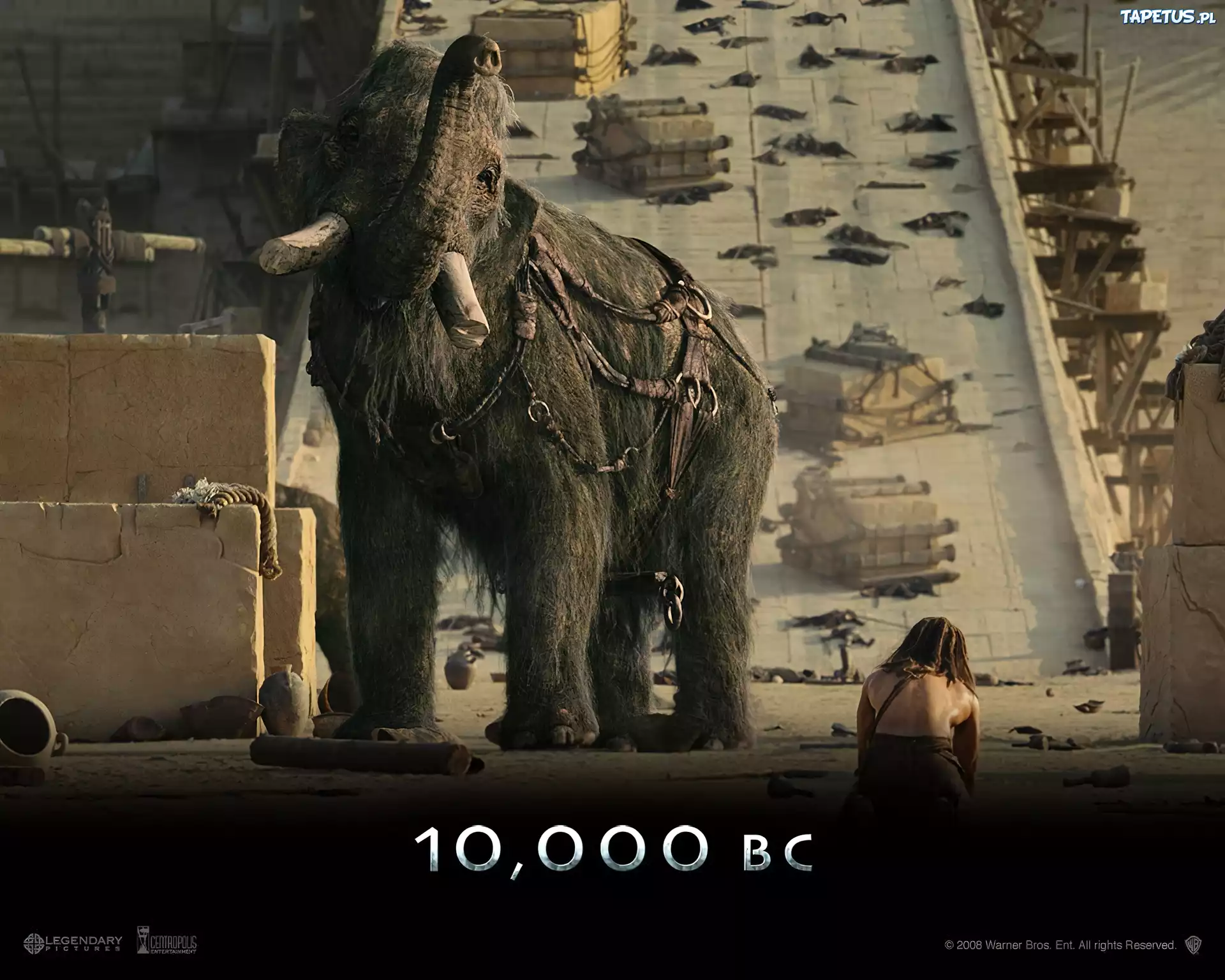 10000 Bc, stary, mamut, ofiary