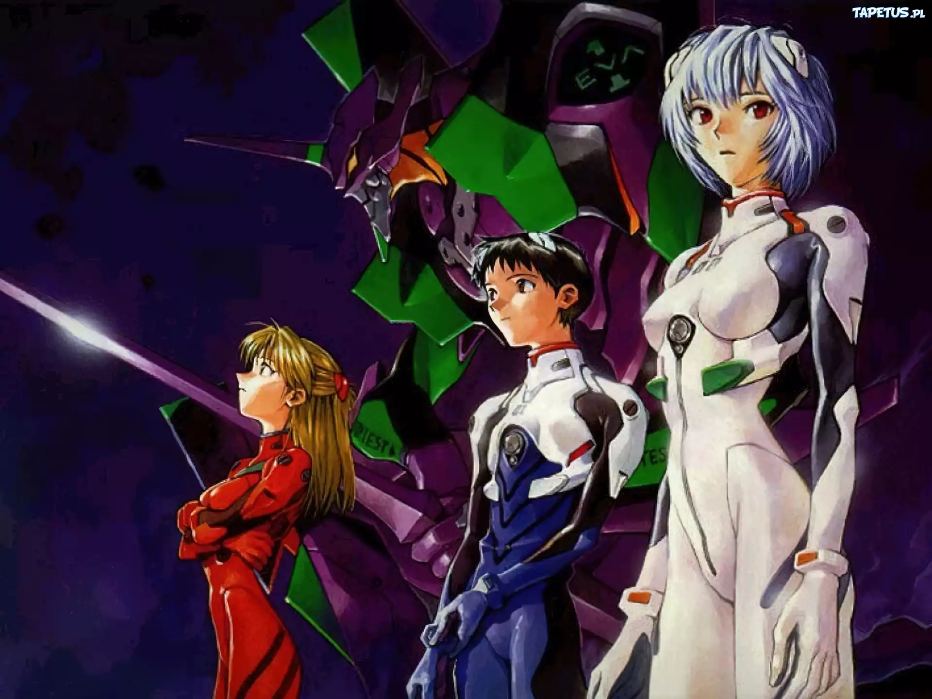 Neon Genesis Evangelion, ludzie, miecz