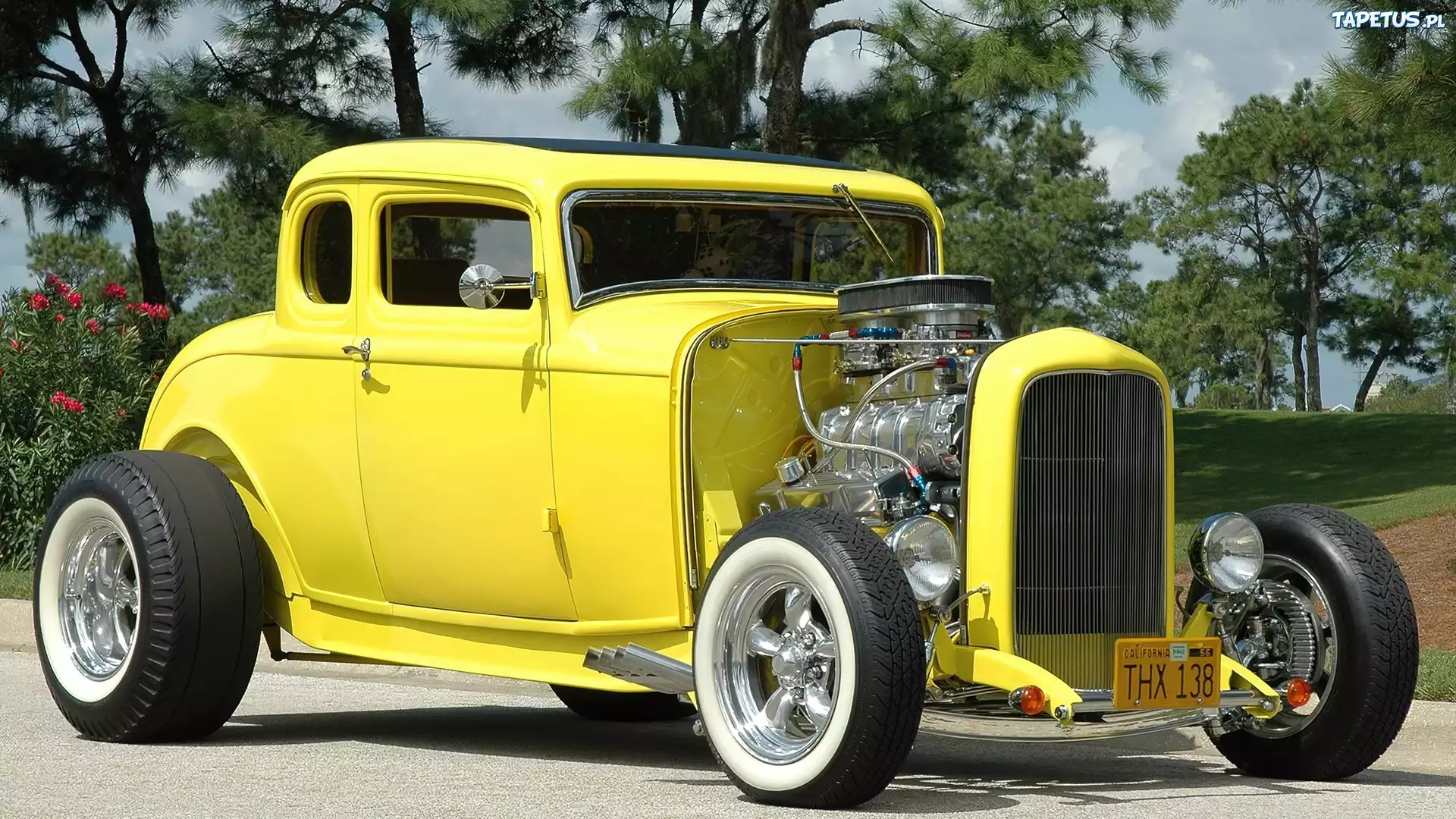 Żółty, Ford, 1932, HotRod