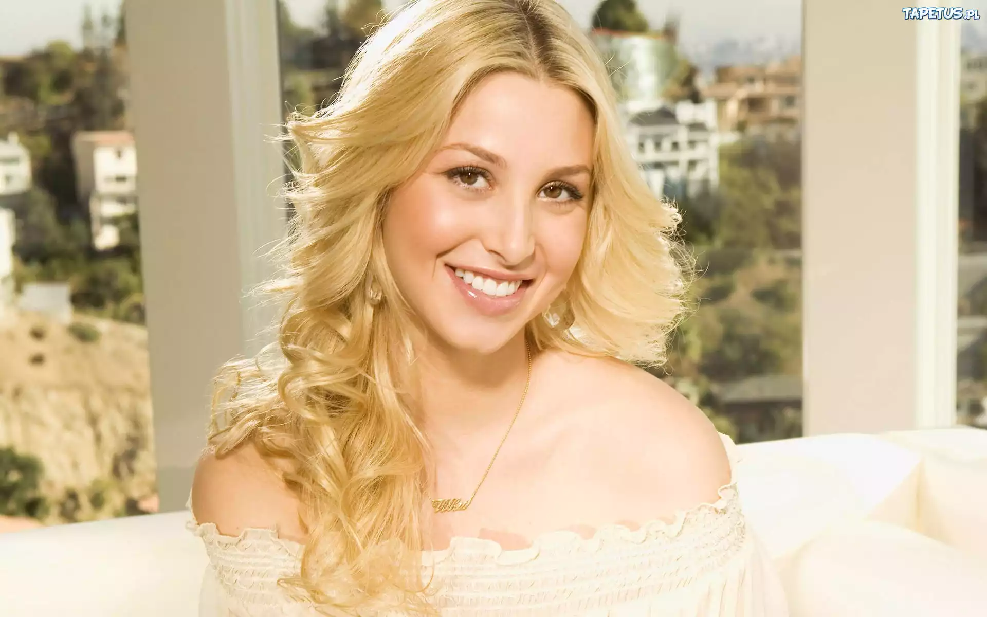 Whitney Port, Spojrzenie, Piękny, Uśmiech, Blondynka