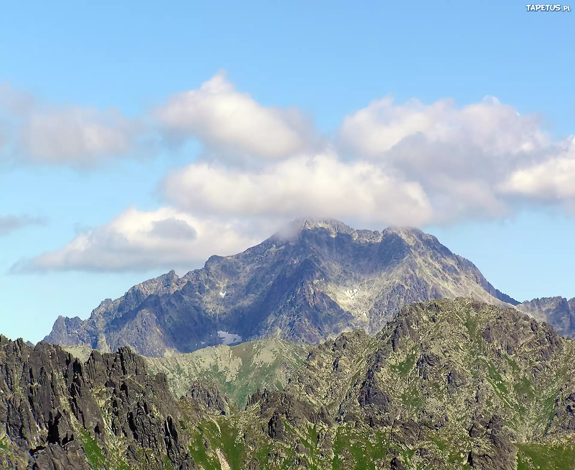 Góra, Szczyt, Tatry, Chmury