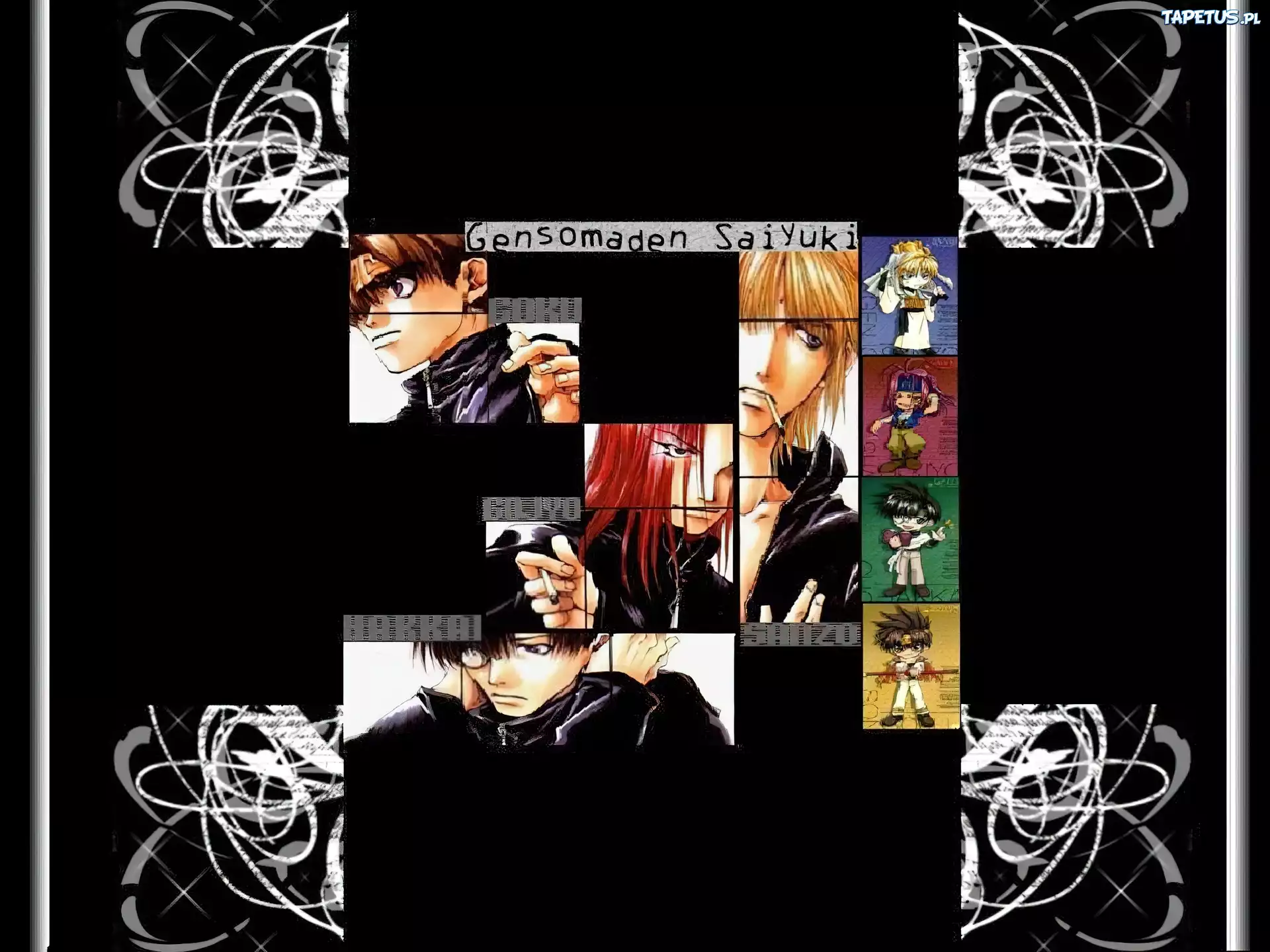 Saiyuki, ludzie, wzorek
