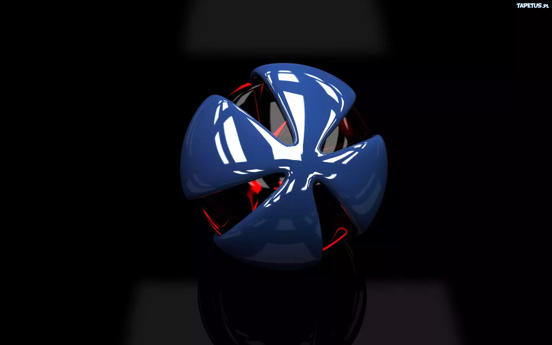 Niebieska, Kula, 3D