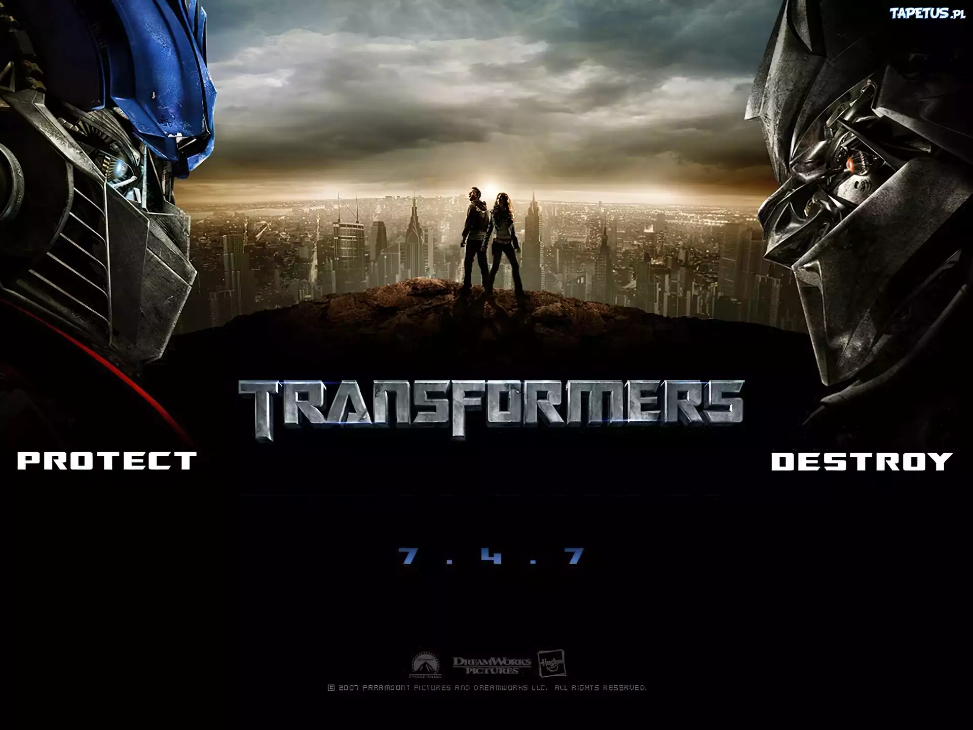 Transformers, roboty, budynki