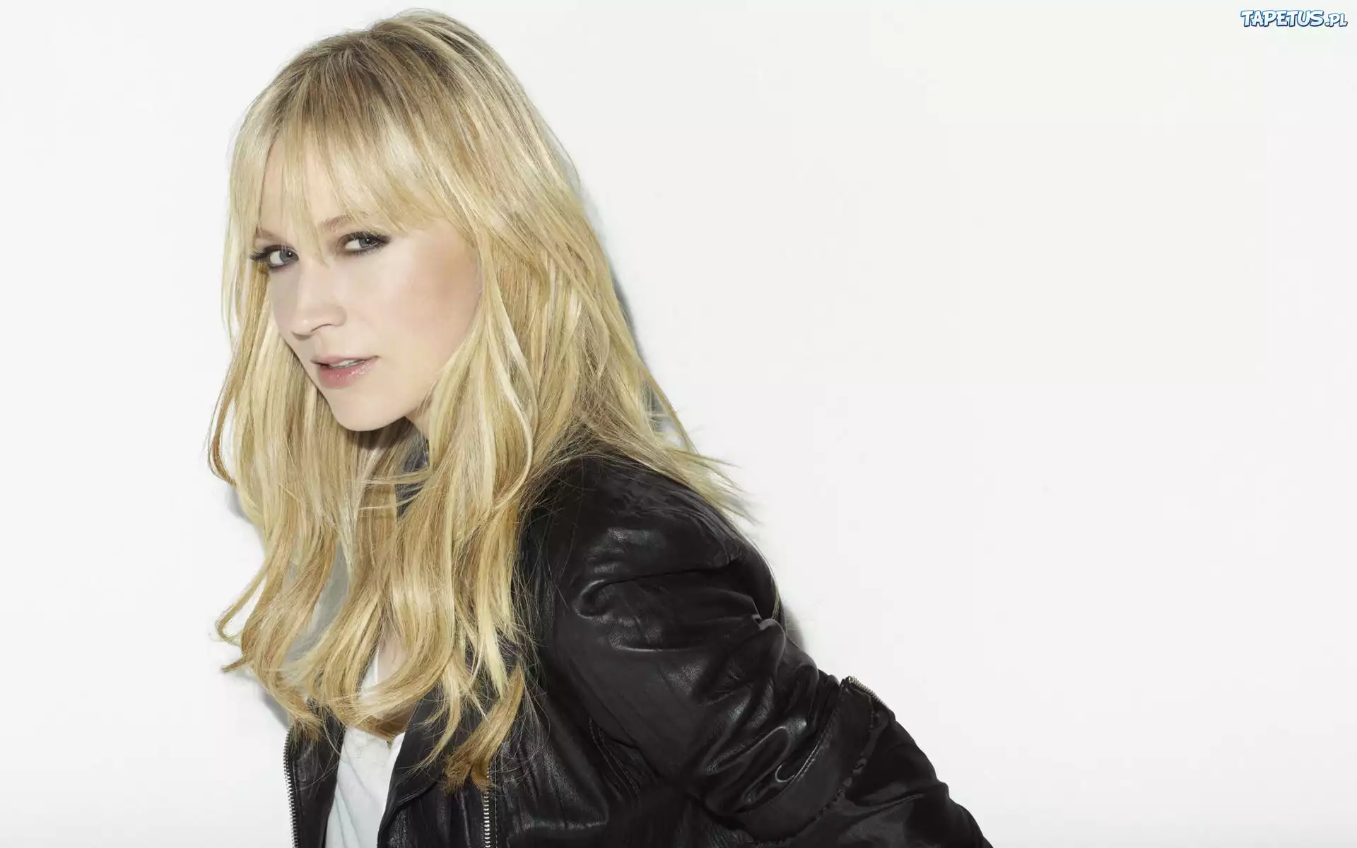 Beth Riesgraf, Kurtka, Czarna, Skóra