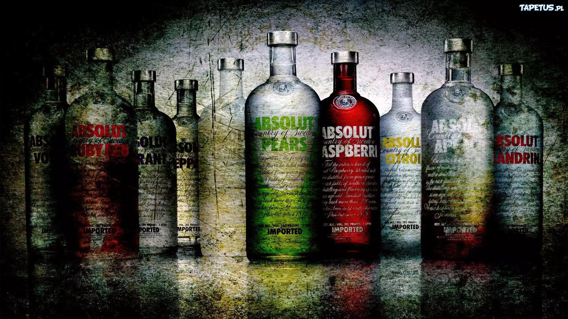 Wódka, Absolut, Smaki, Owocowe