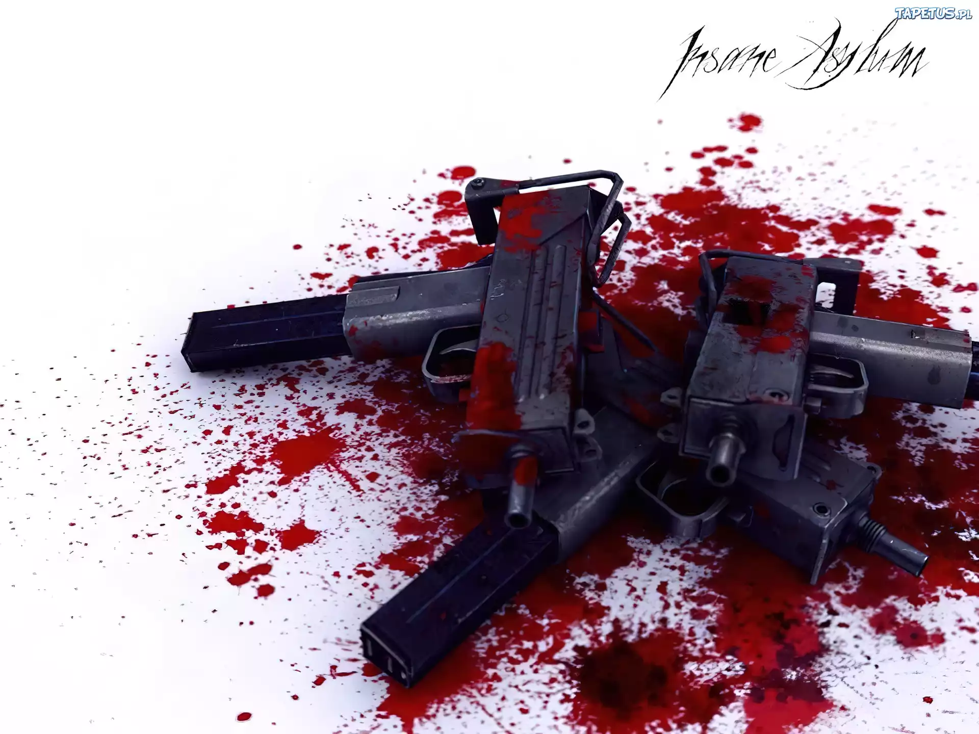 Insane Asylum,pistolety,uzi