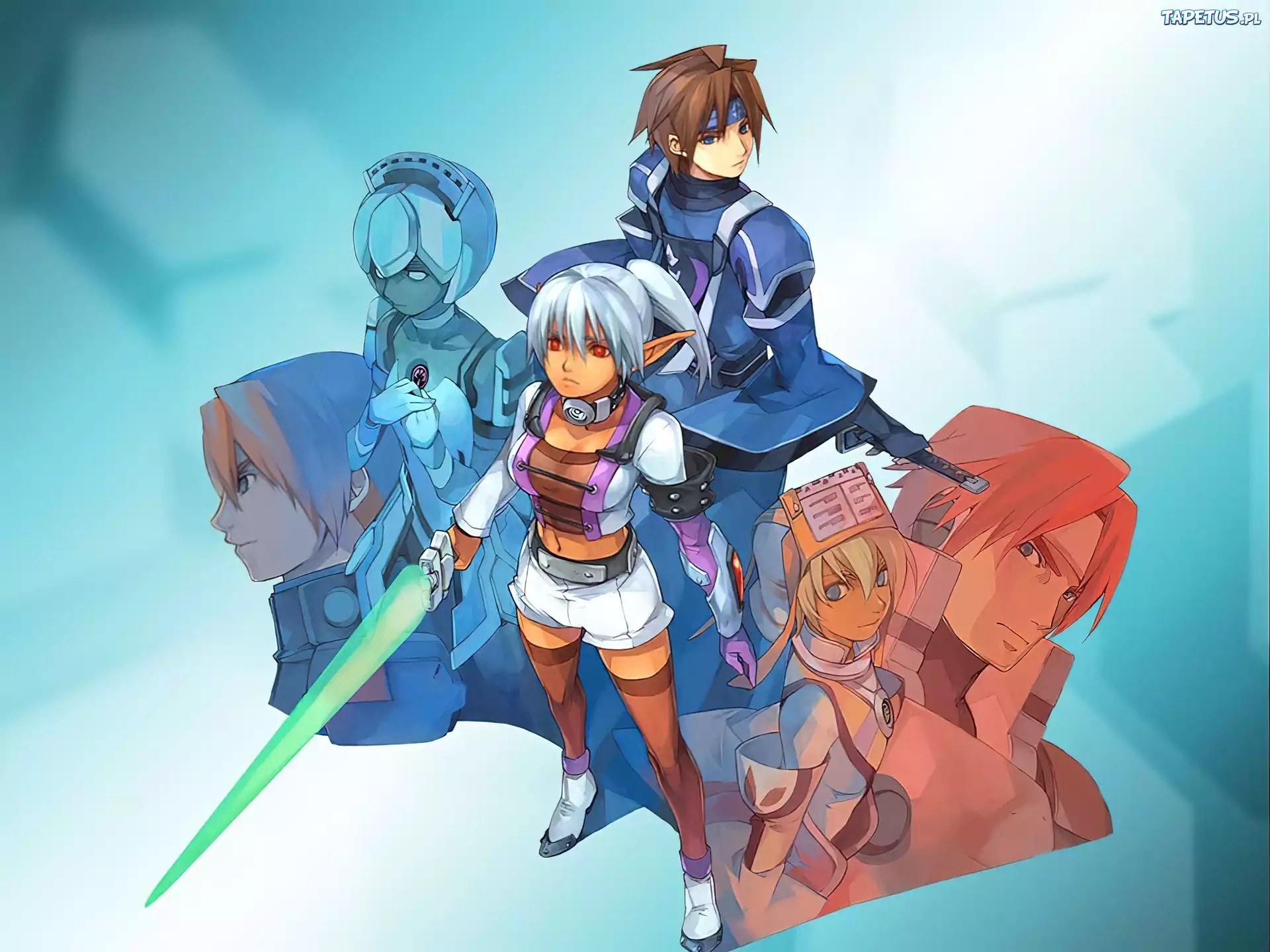 Phantasy Star Online, postacie, elf, miecz