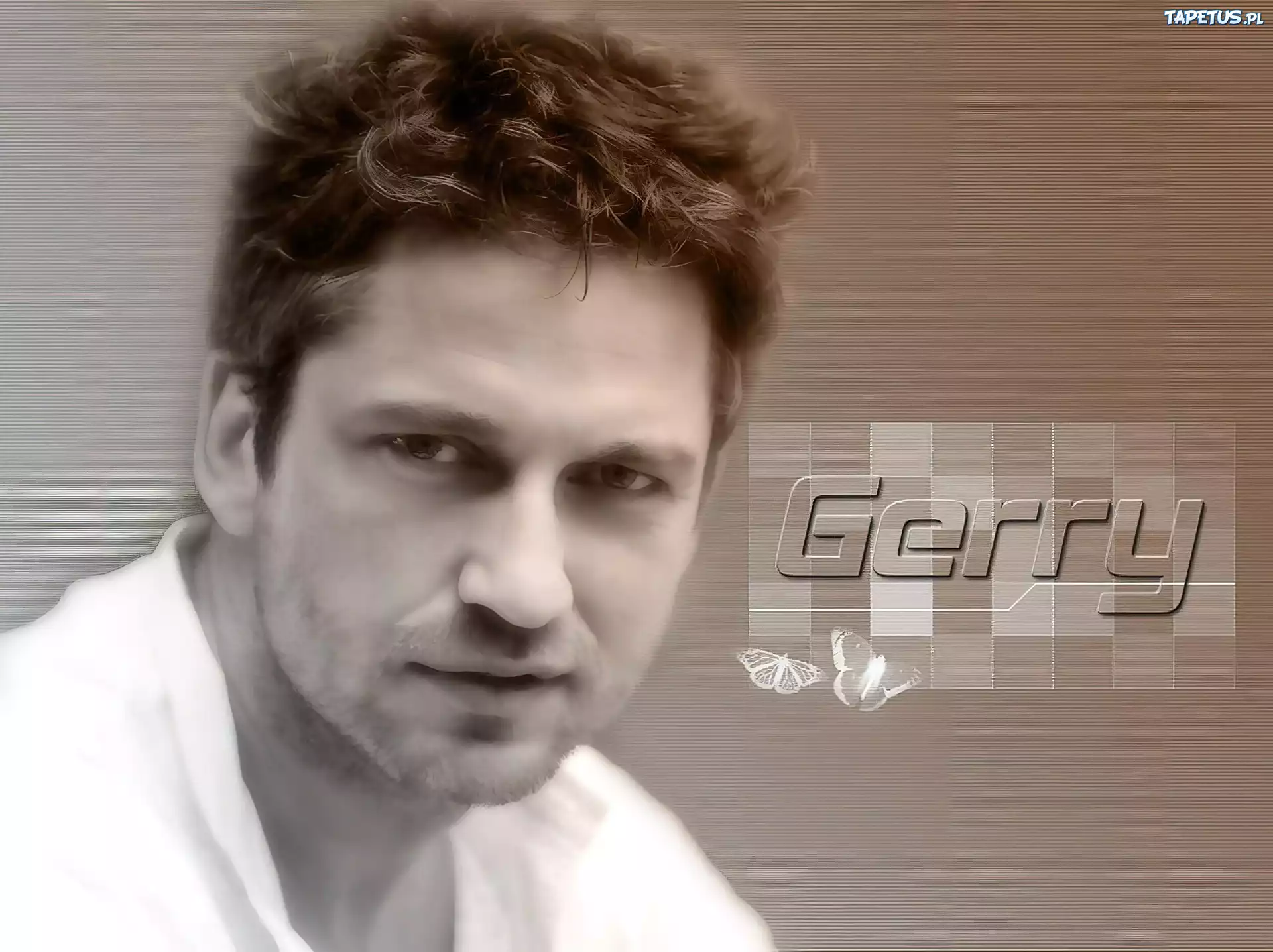 Gerard Butler,blond włosy, bródka