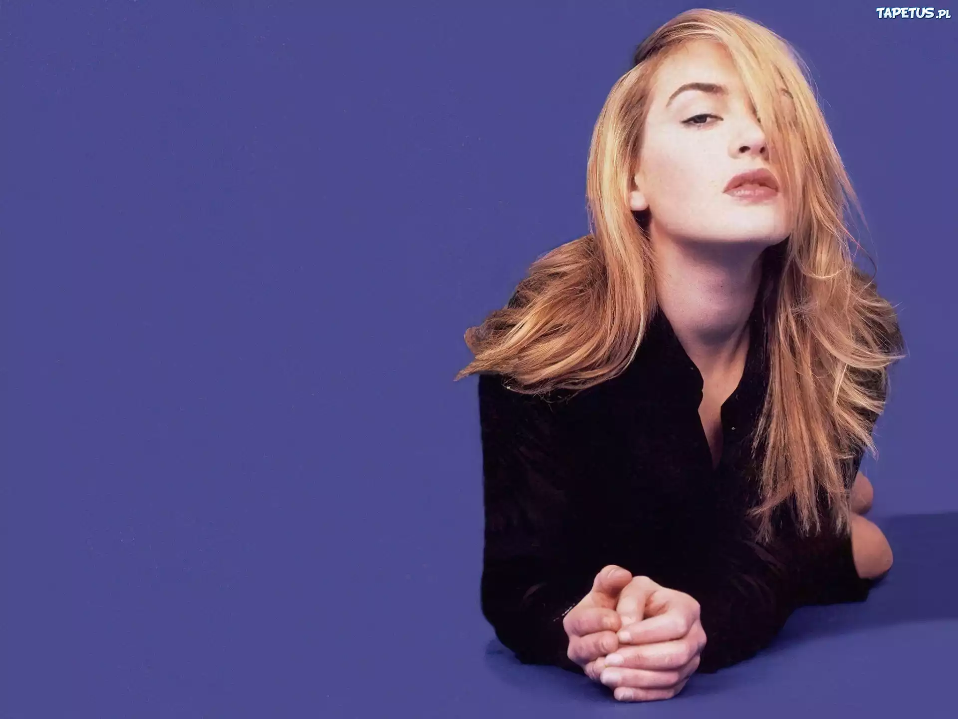 długie, blond, włosy, Kate Winslet