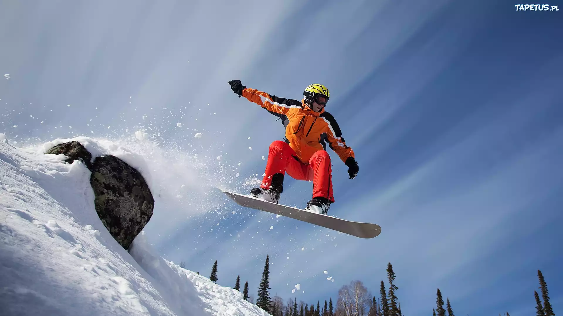 Zbocze, Śnieg, Snowboardzista