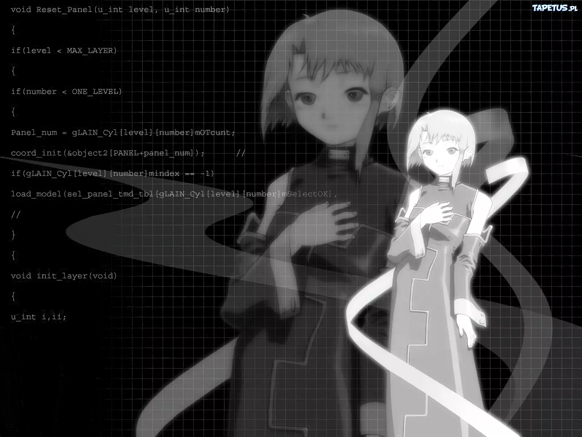Serial Experiments Lain, długa suknia