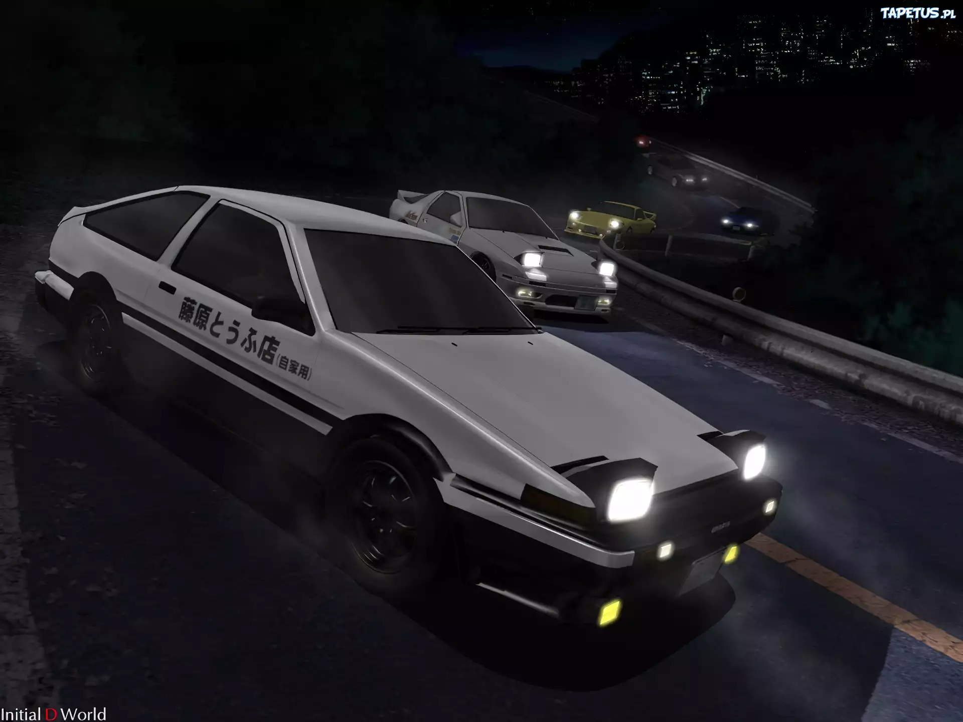 Initial D, wyścig, samochody