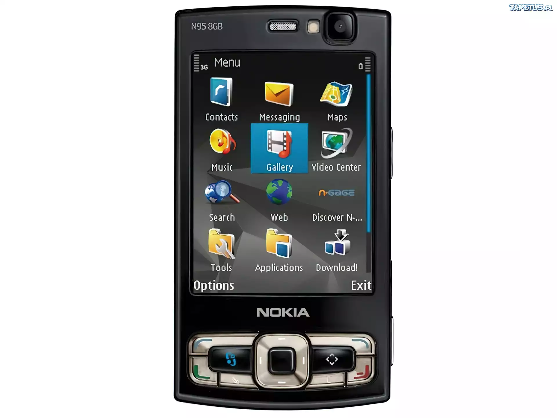 Nokia N95, Czarna, Obudowa
