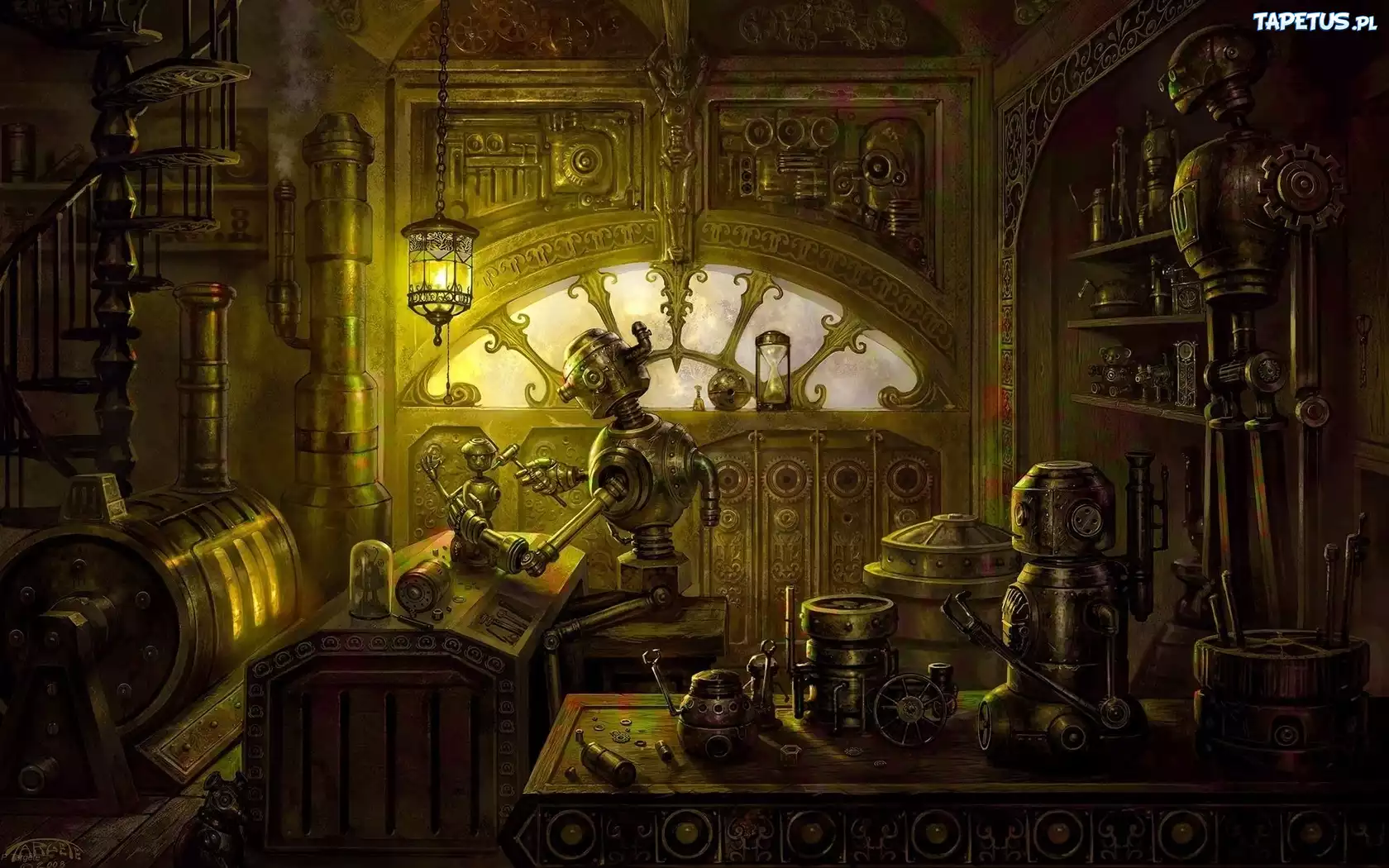 Steampunk, Pracownia, Roboty