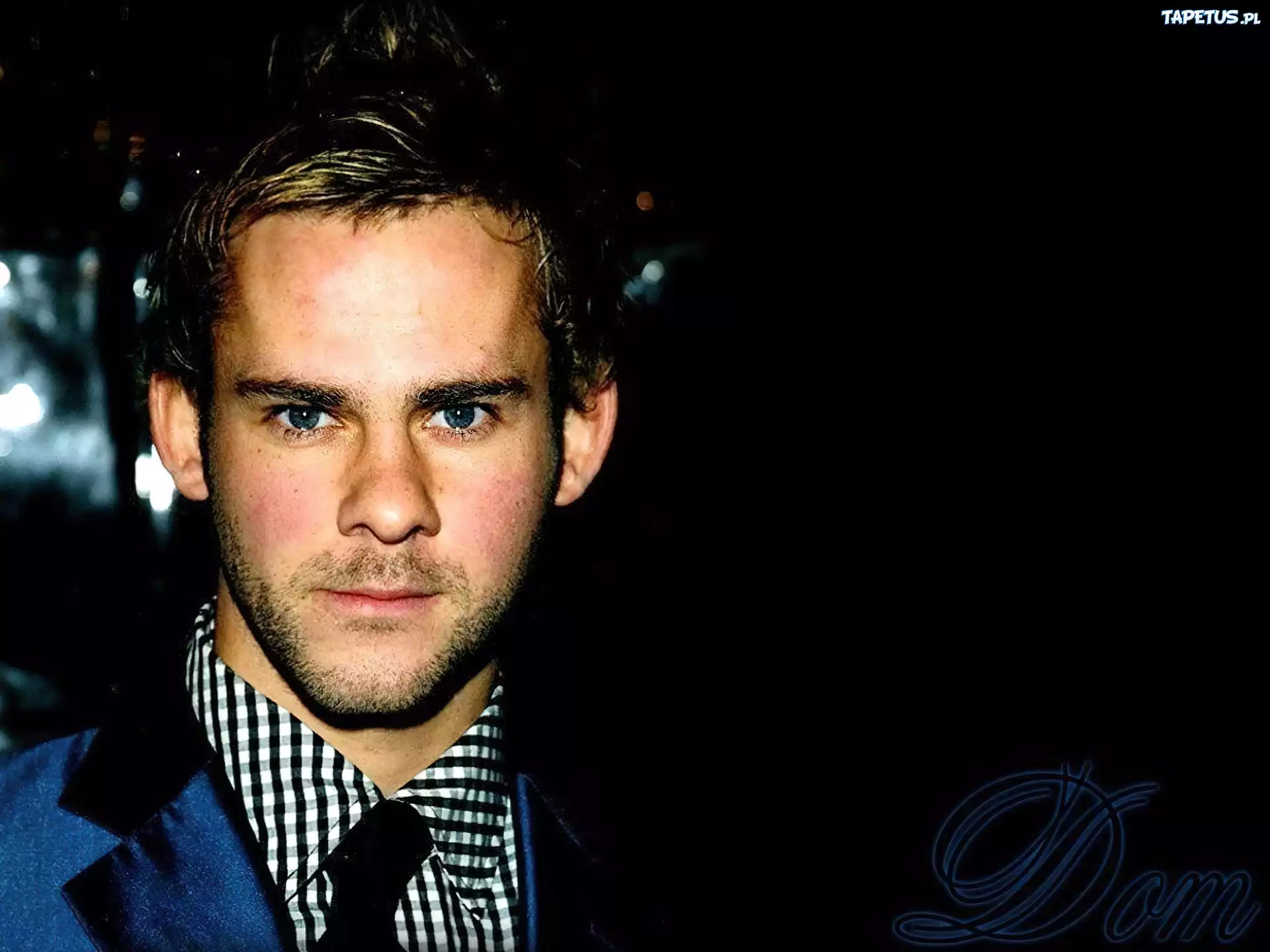 Dominic Monaghan,krawat, koszula