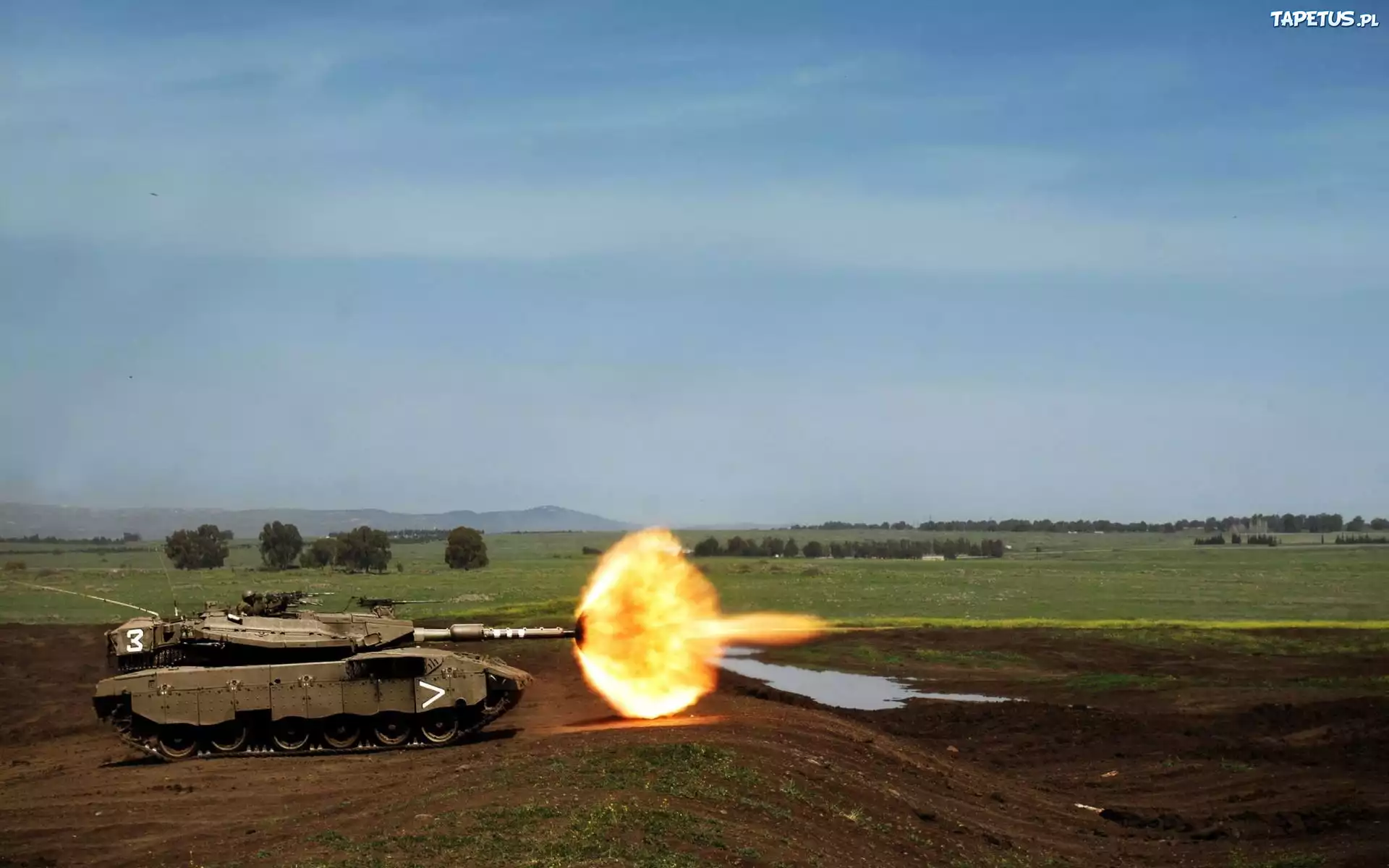 Czołg, Merkava, Wystrzał, Góry