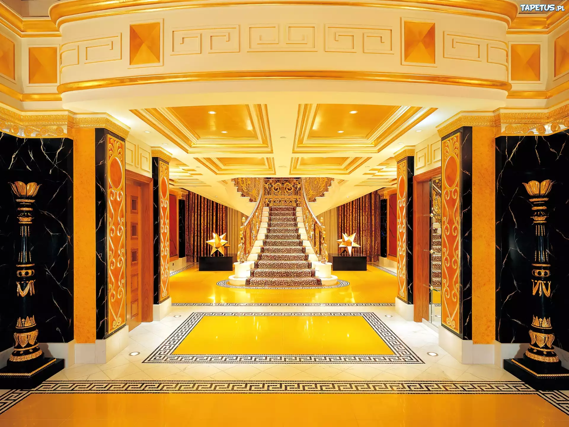 Hotel, Schody, Hol, Luksus