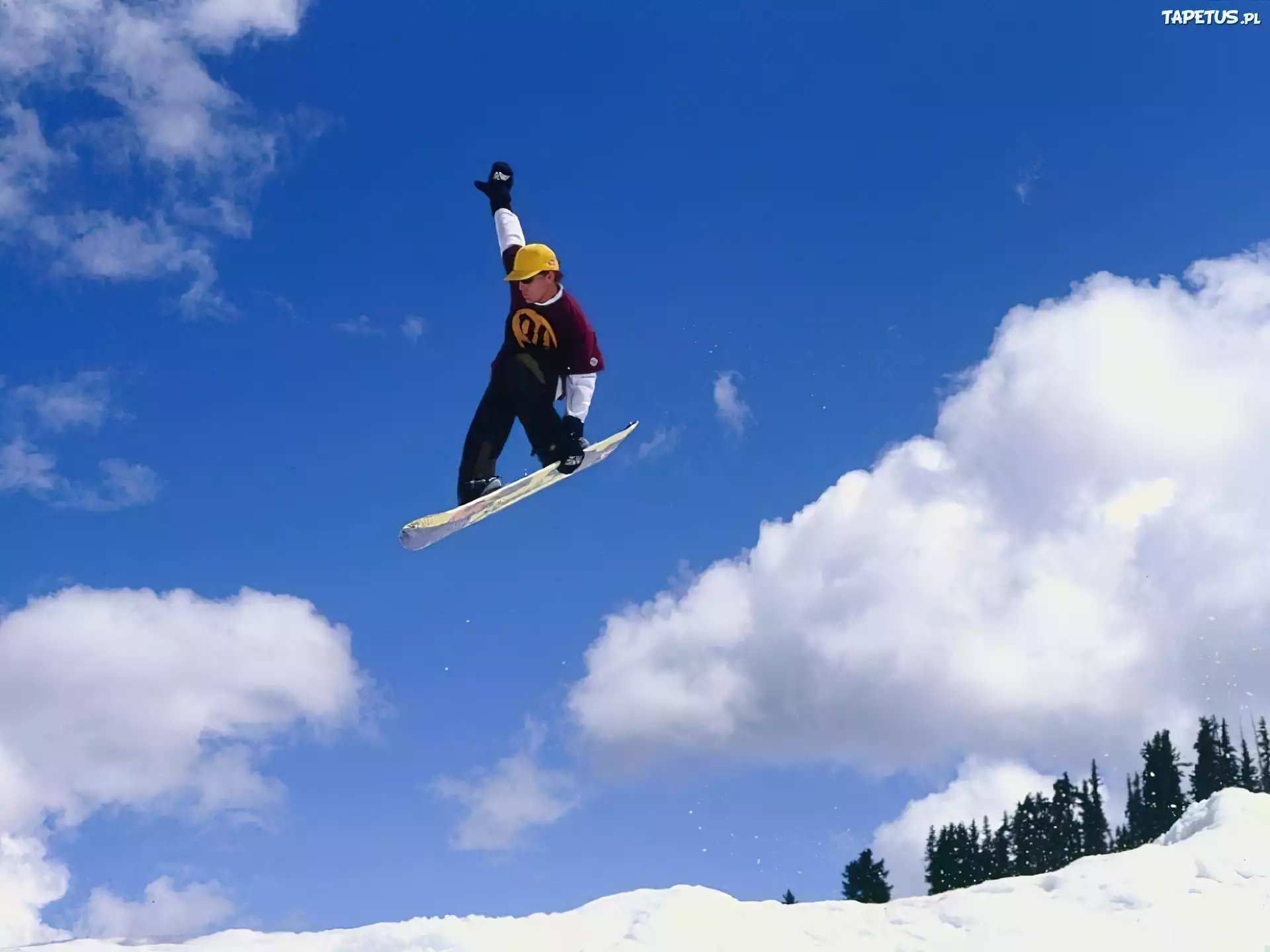 Snowbording,śnieg, zima