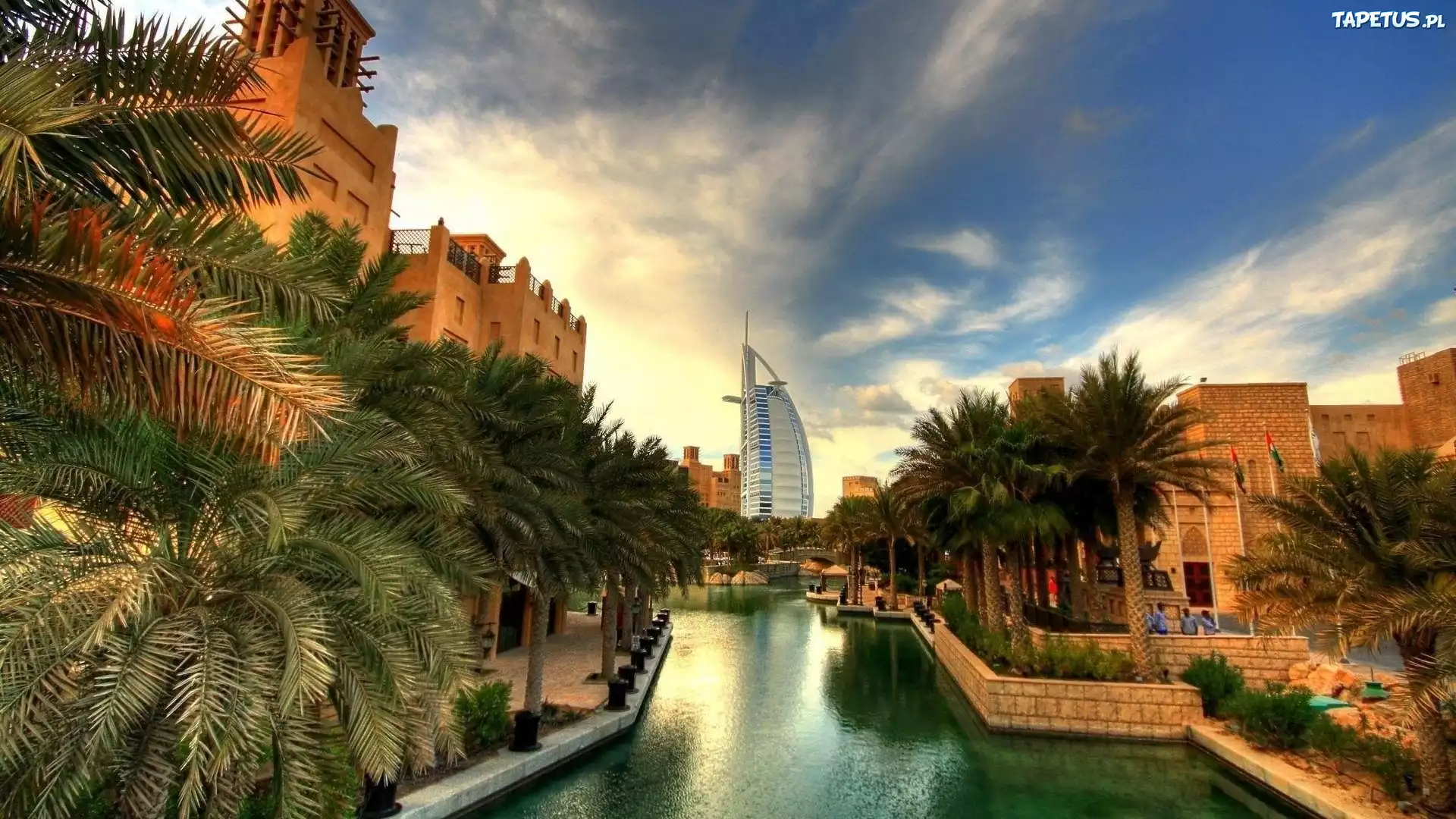 Hotel, Dubaj, Palmy