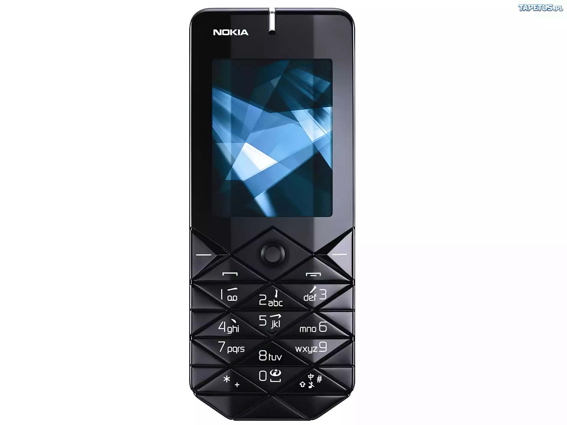 Nokia 7500, Czarna, Przód