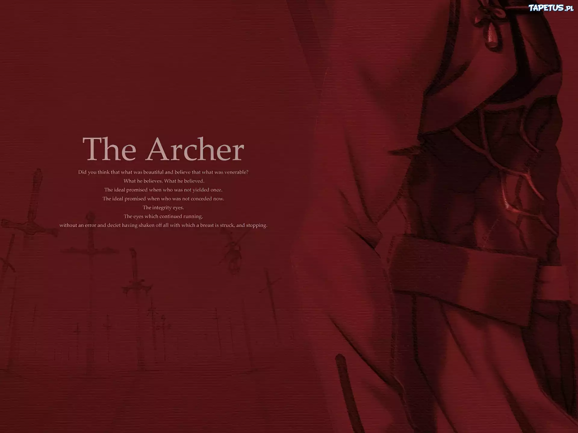 Fate Stay Night, the Archer, postać