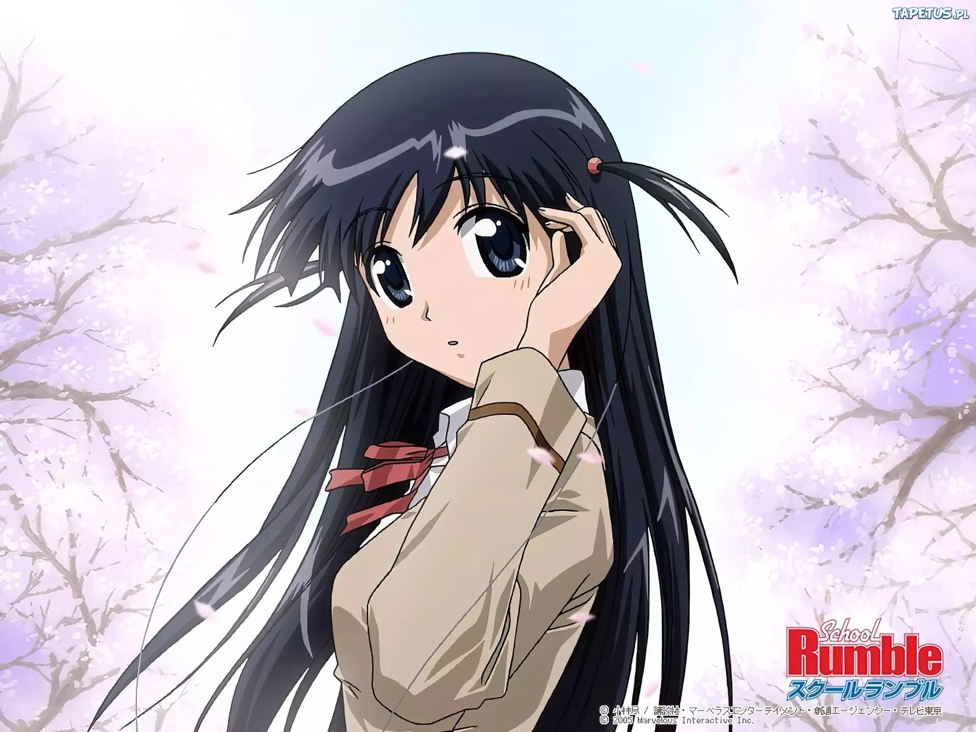 School Rumble, długie włosy, wielkie oczy