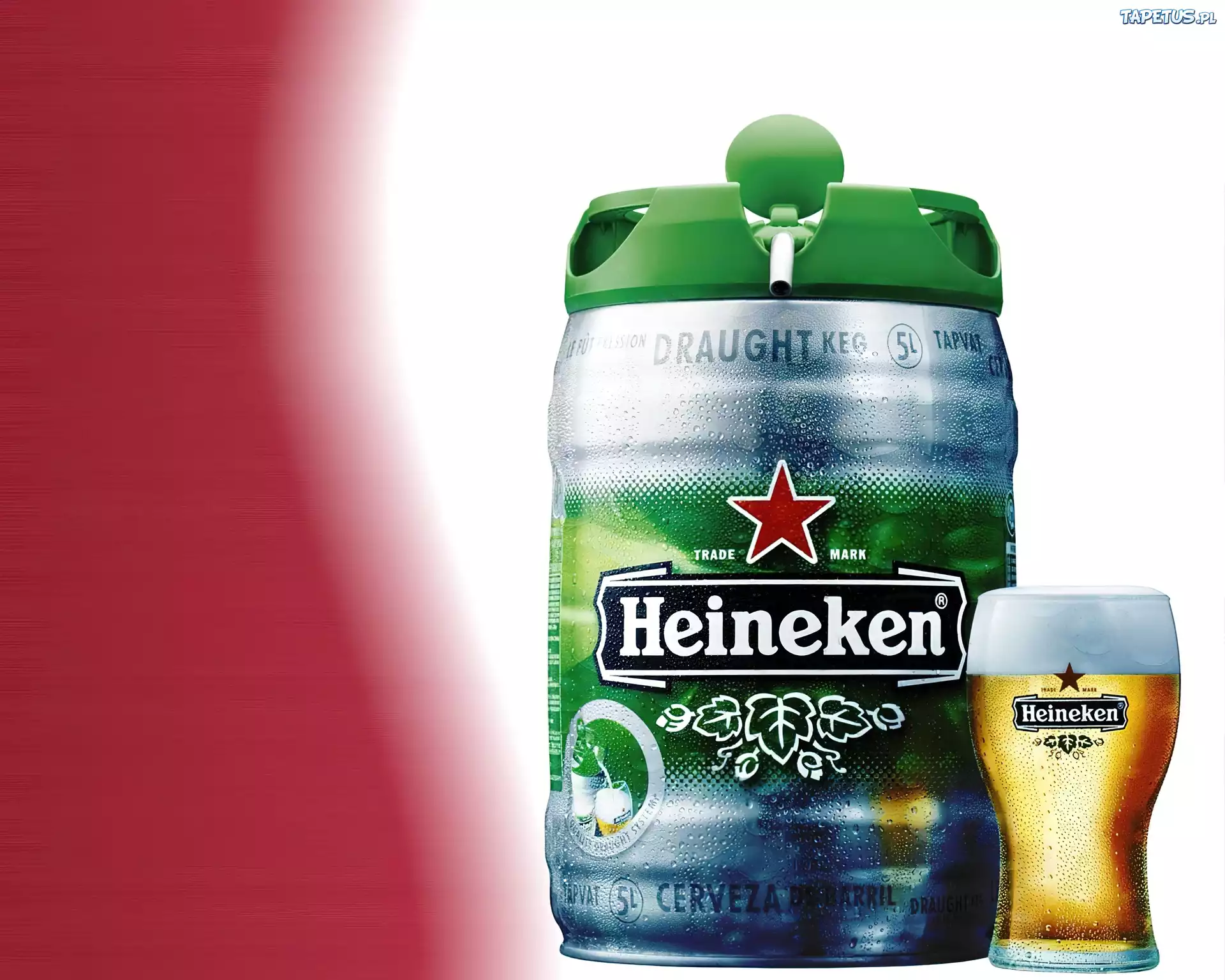 Piwo, Heineken, Beczułka, Kufel