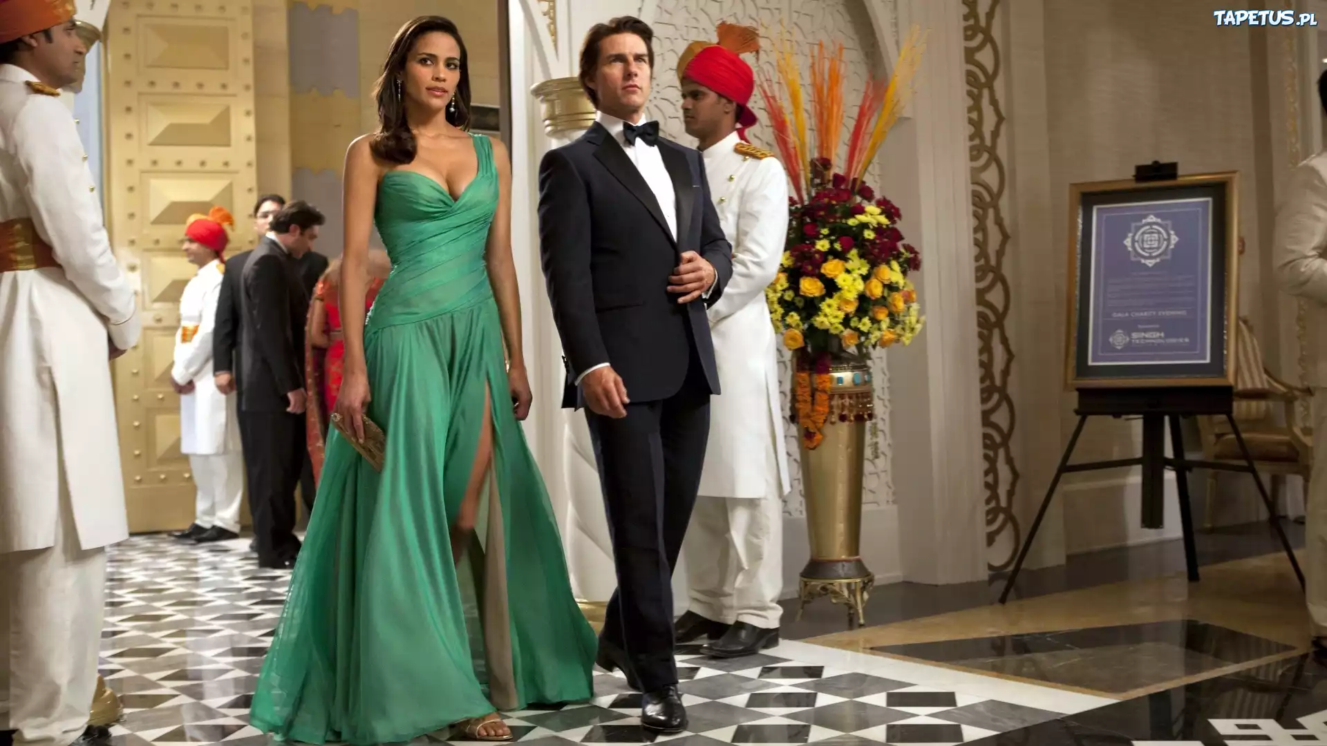 Paula Patton, Zielona, Suknia, Partner, Indie