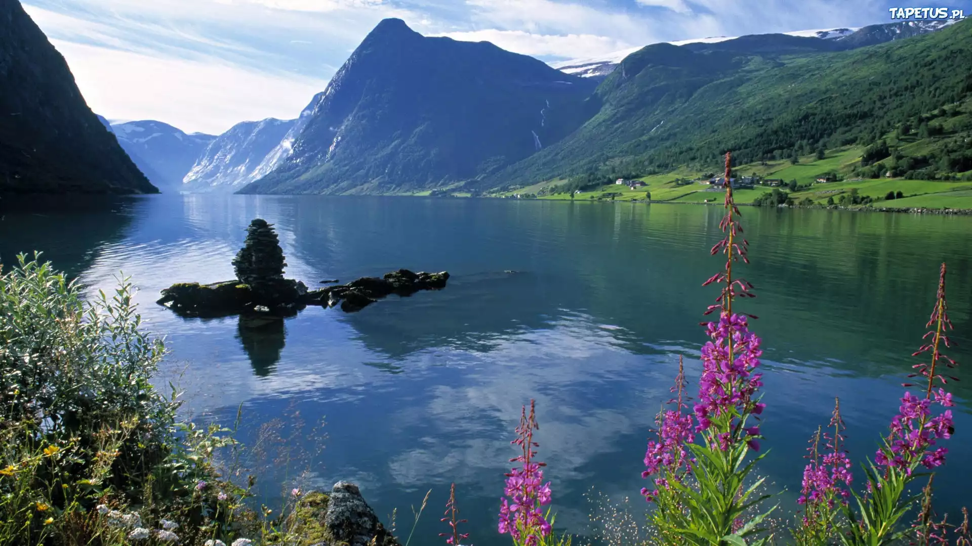 Jezioro, Jolstravatnet, Norwegia, Góry