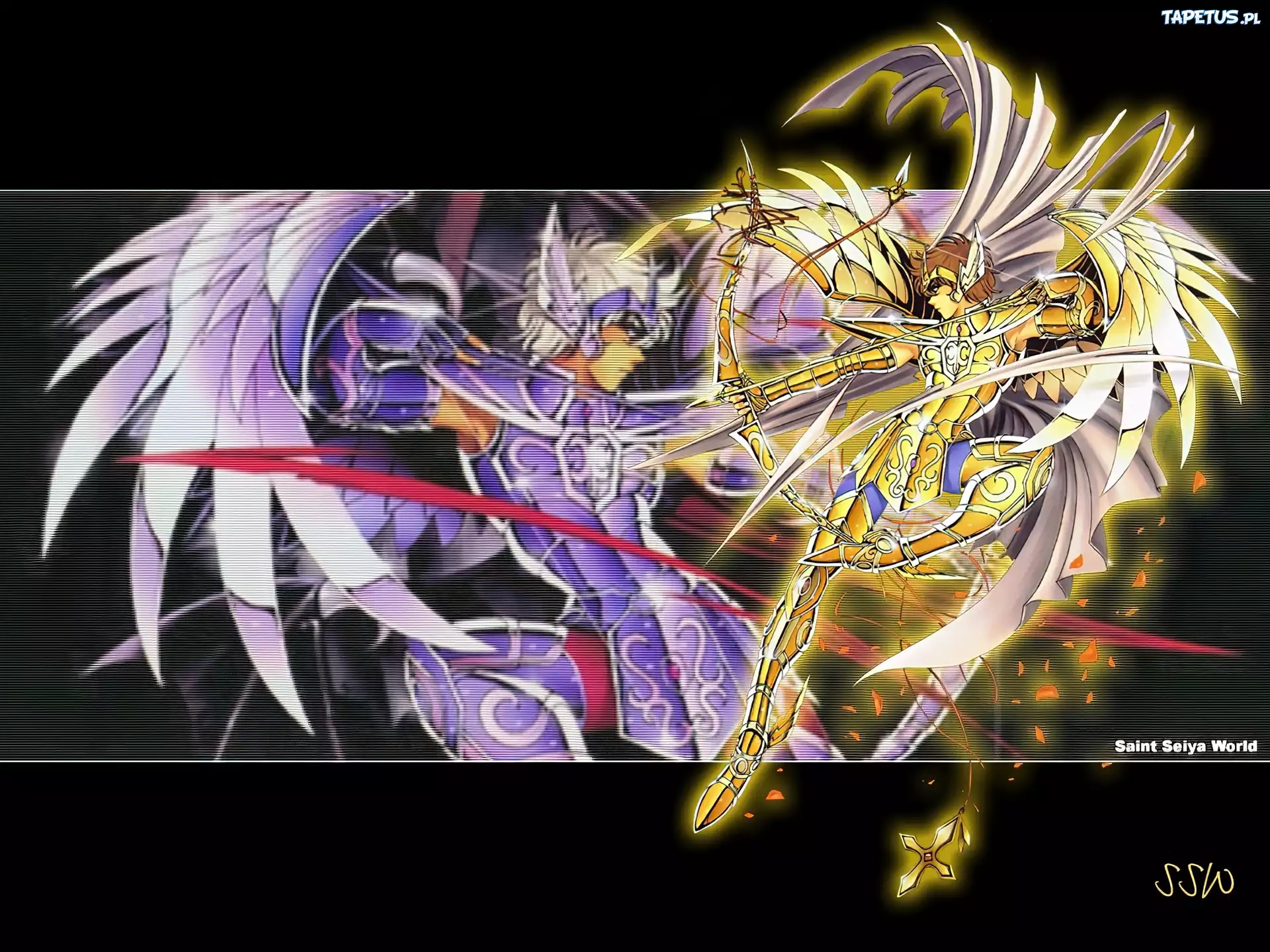 Saint Seiya, osoba, łuk, gold