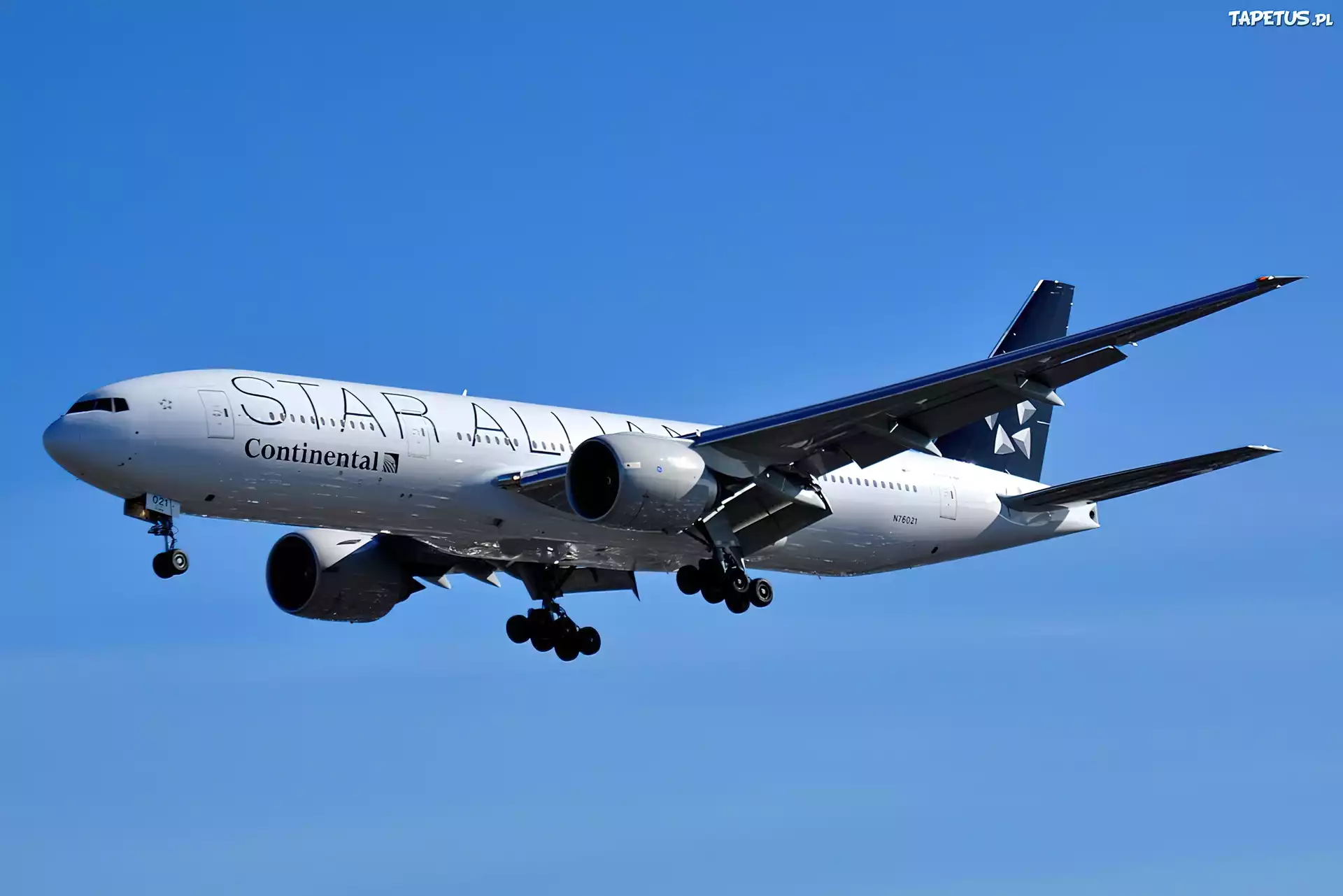 Samolot, Boeing 777, Podwozie, Niebo