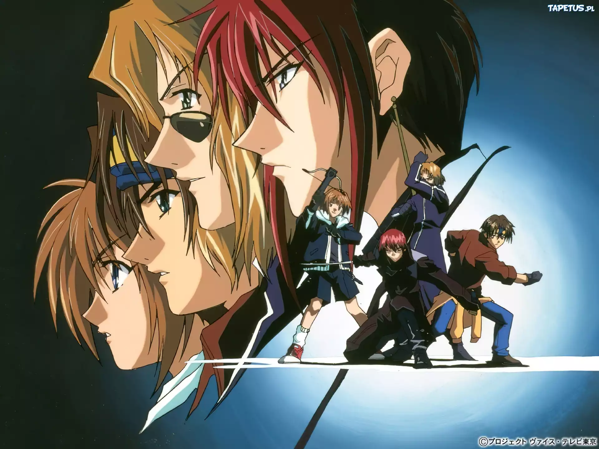 Weiss Kreuz, twarze, waleczne, postacie