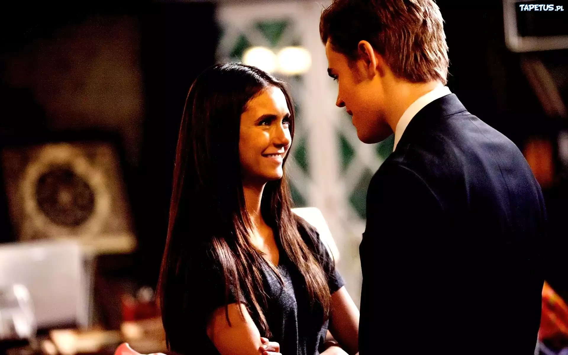 Pamiętniki wampirów, Vampire Diaries, Nina Dobrev, Paul Wesley