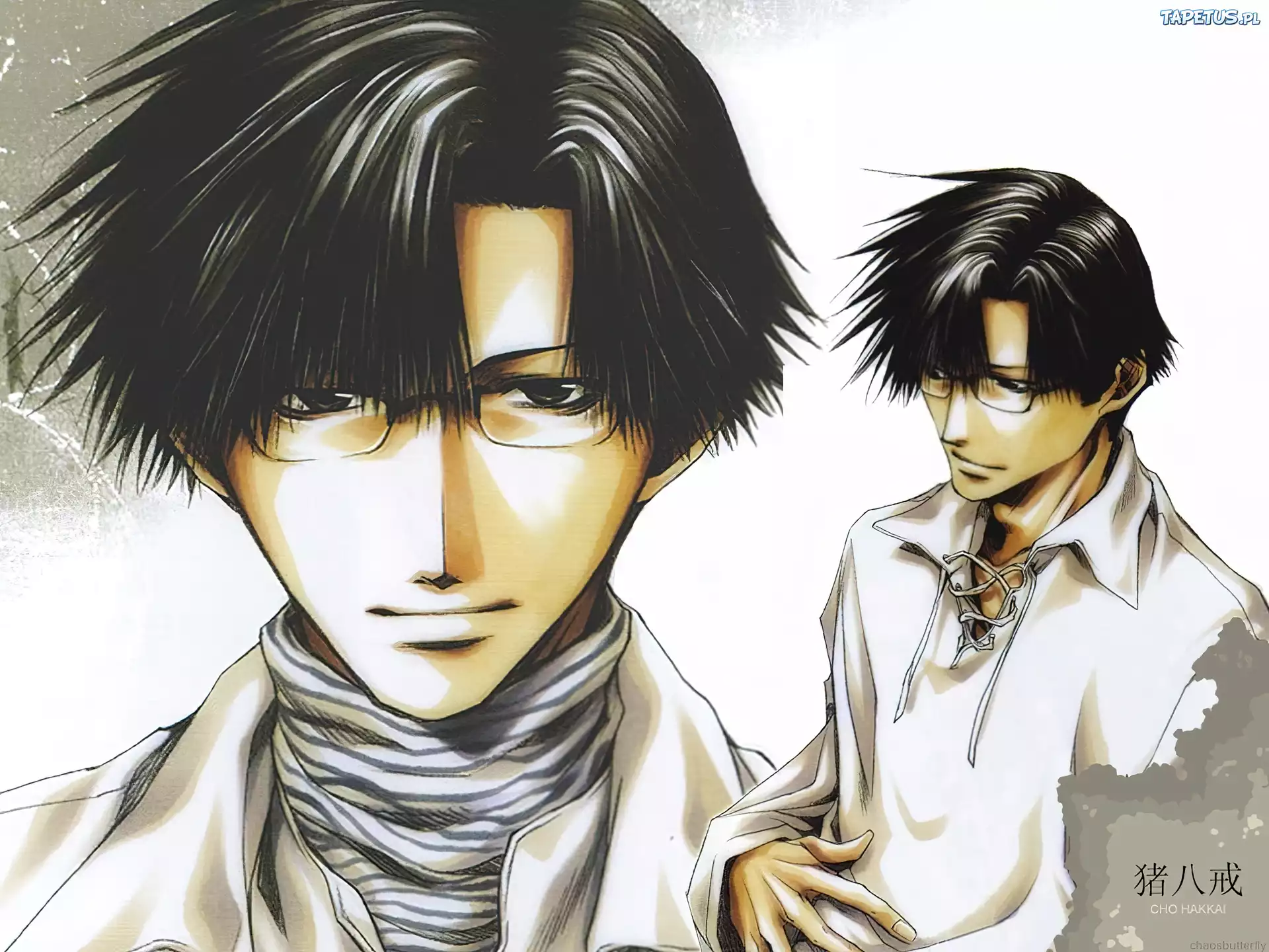 Saiyuki, okulary, ludzie, osoba