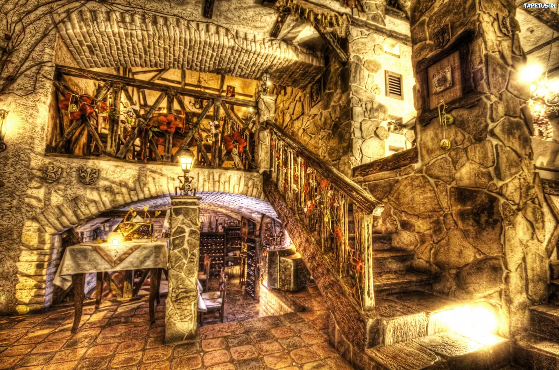 Wnętrze, Restauracji, Charków, Ukraina