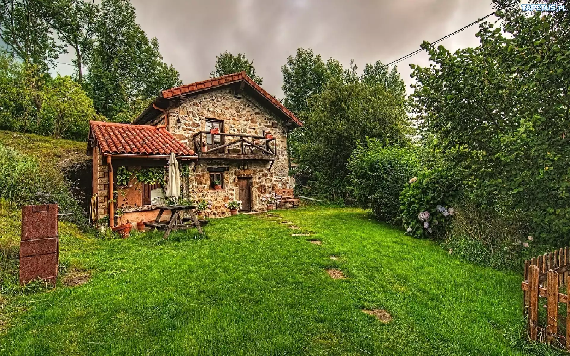 Domek, Letniskowy, Zieleń