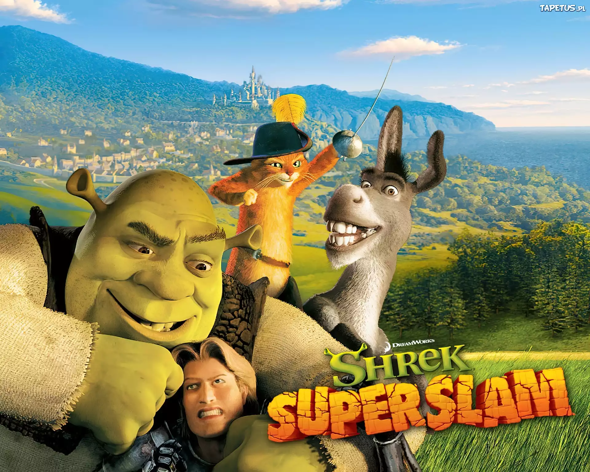 Начни шрек. Shrek SUPERSLAM. Шрек супер слэм 2. Шрек супер слэм. Игра Шрек супер слэм.
