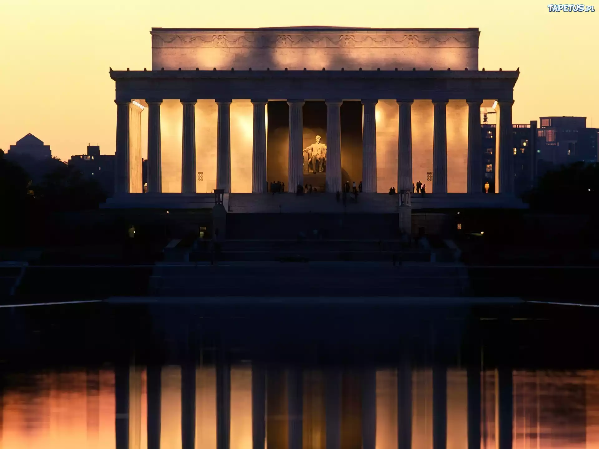 Waszyngton, National, Mall, Pomnik, Lincolna