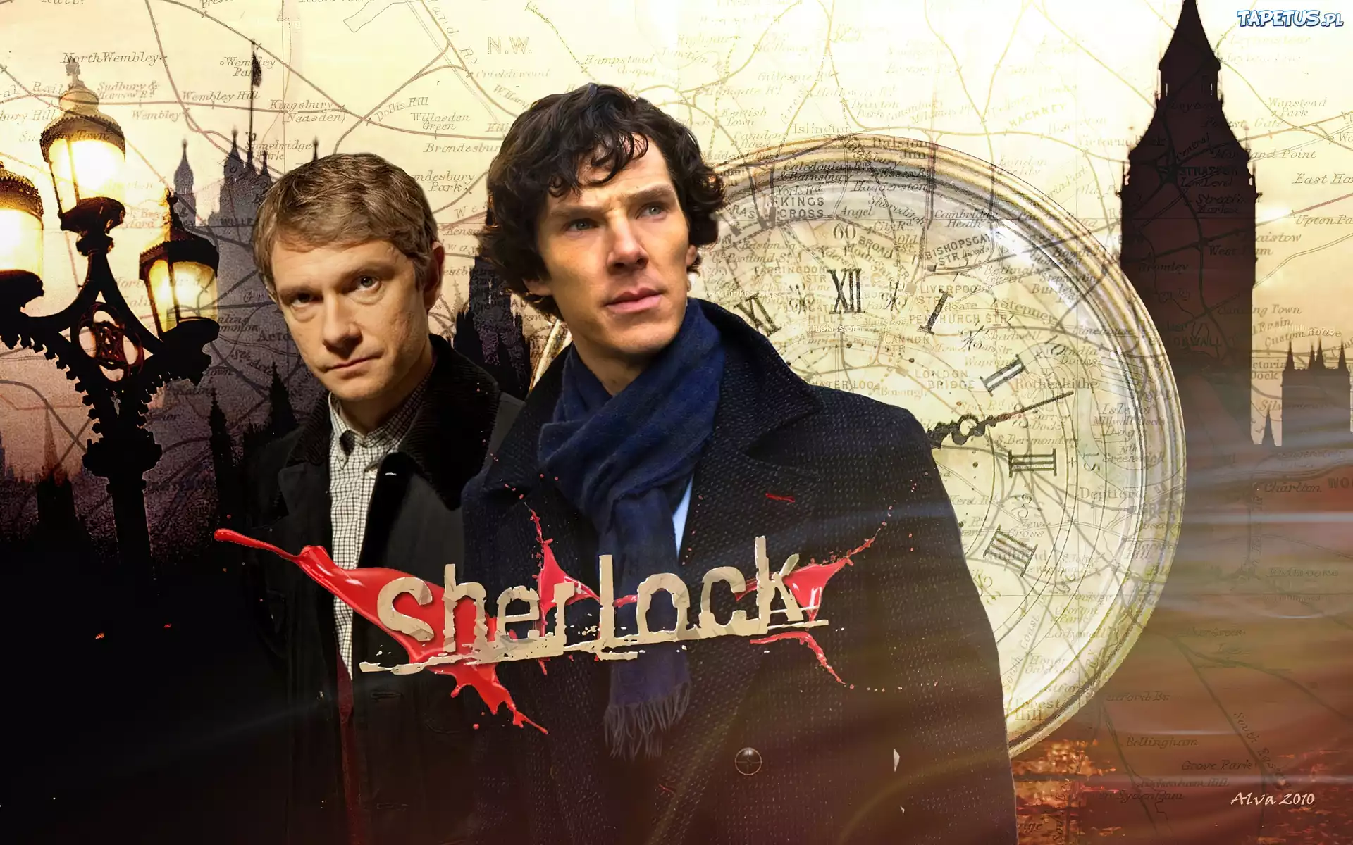 Sherlock, Martin Freeman, Benedict Cumberbatch, Londyn
