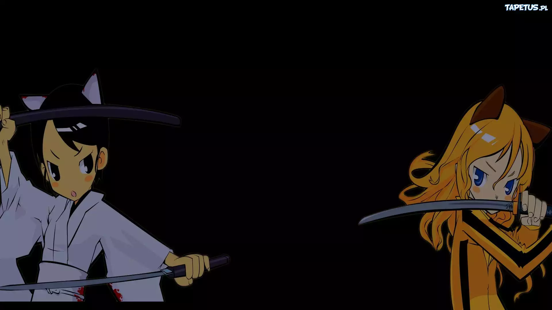 Walka, Anime, Wojowniczki, Miecze