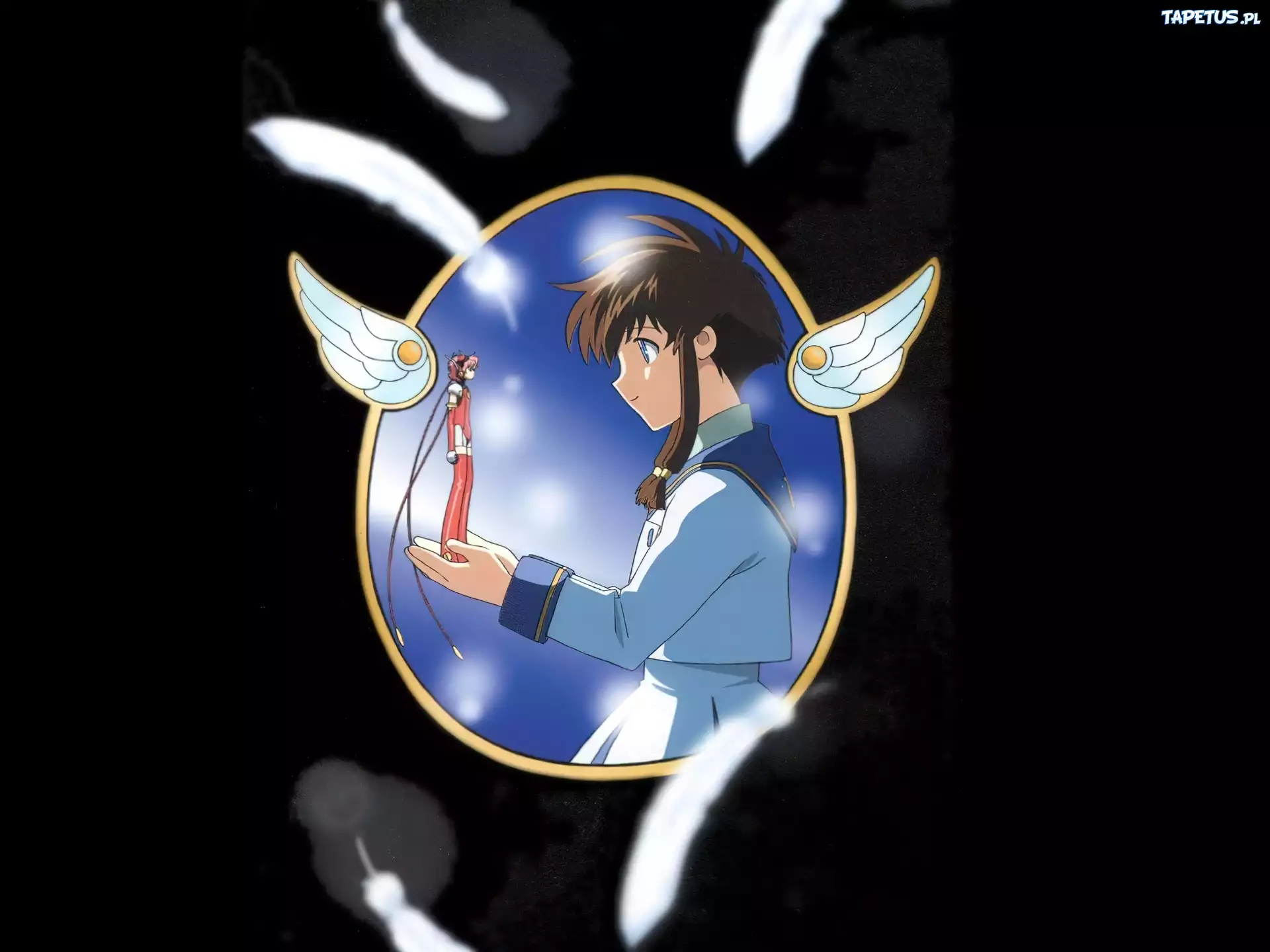 Angelic Layer, facet, pióra