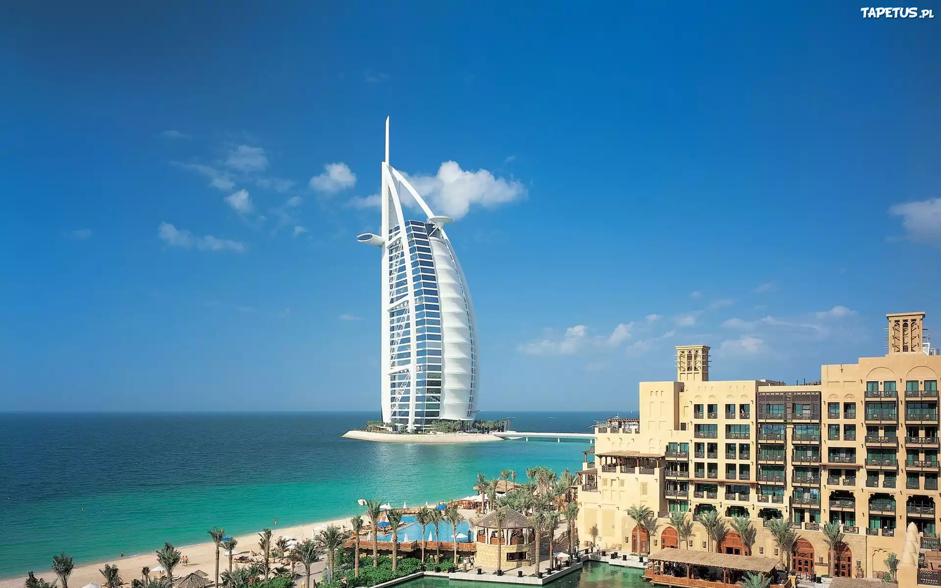 Dubaj, Hotel, Plaża