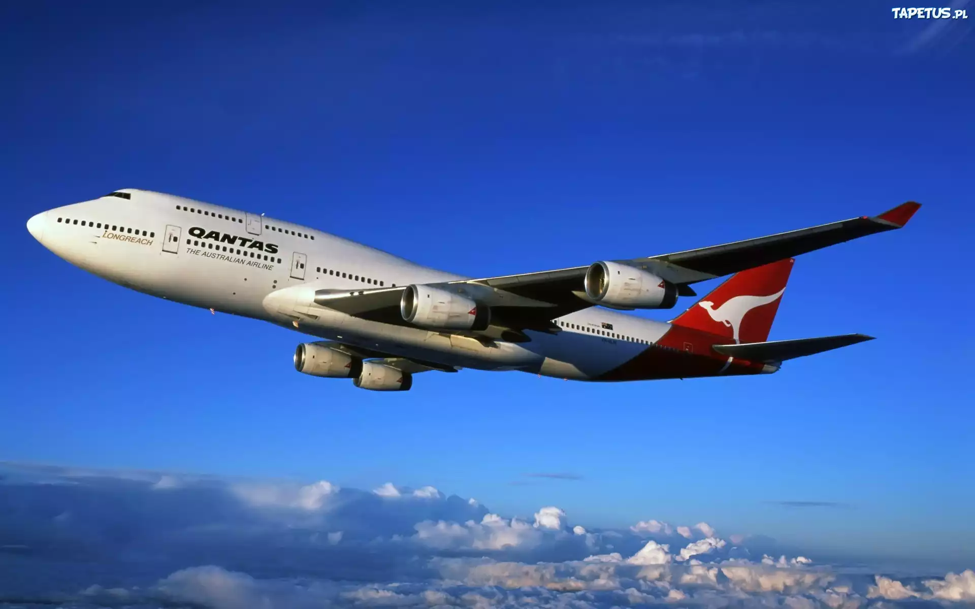 Samolot, Chmury, Australian, Airline