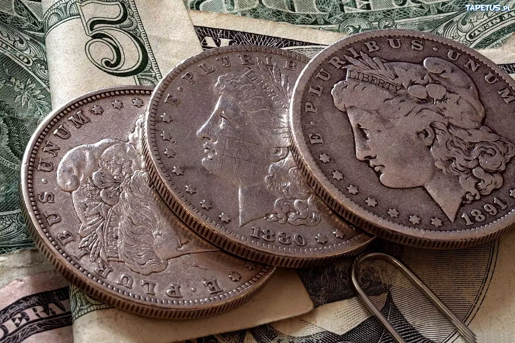 Banknoty, Monety, Dolary