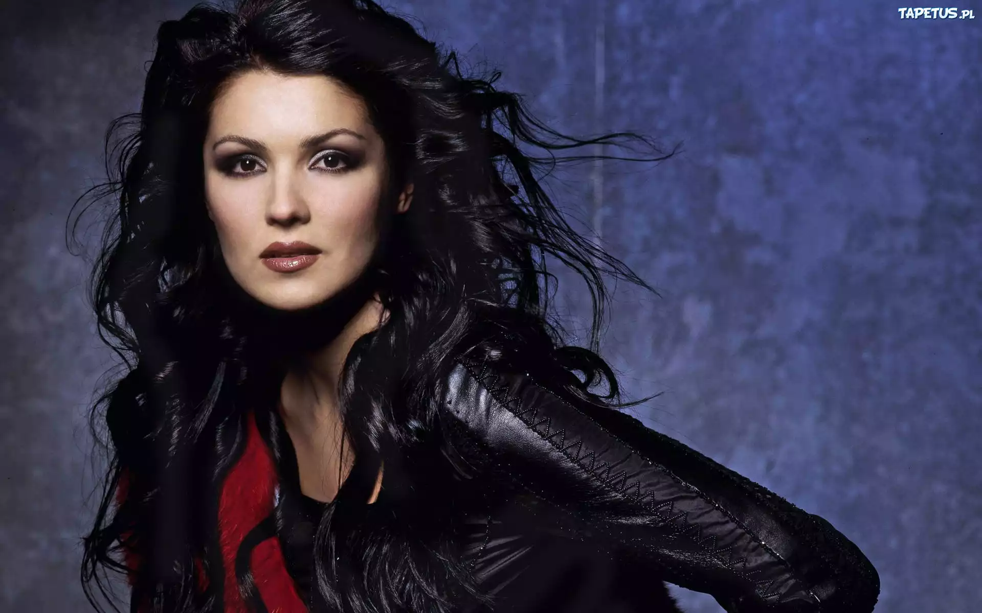 Anna Netrebko, Czarna, Skórzana, Kurtka