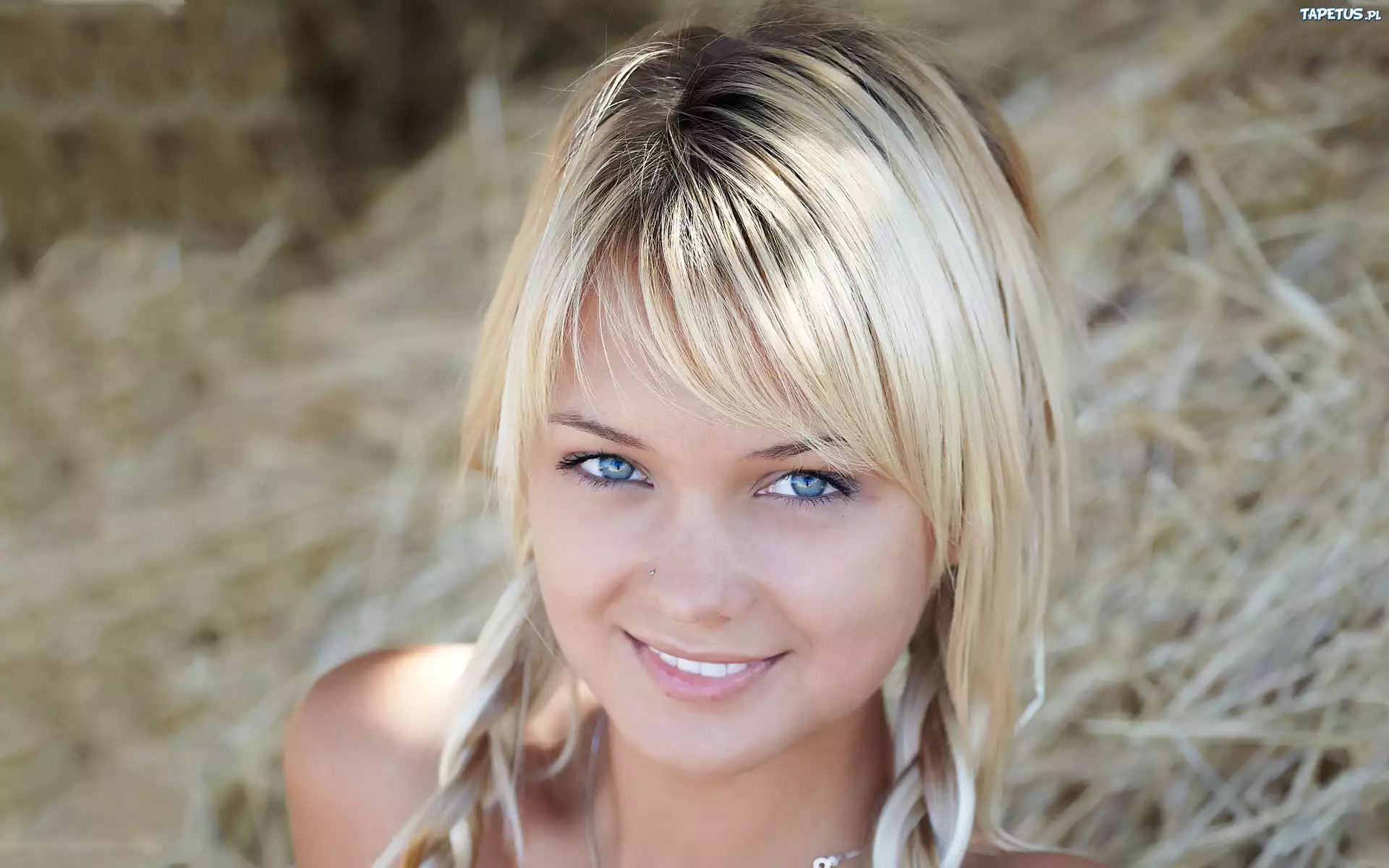 Dziewczyna, Blondynka, Uroczy, Uśmiech