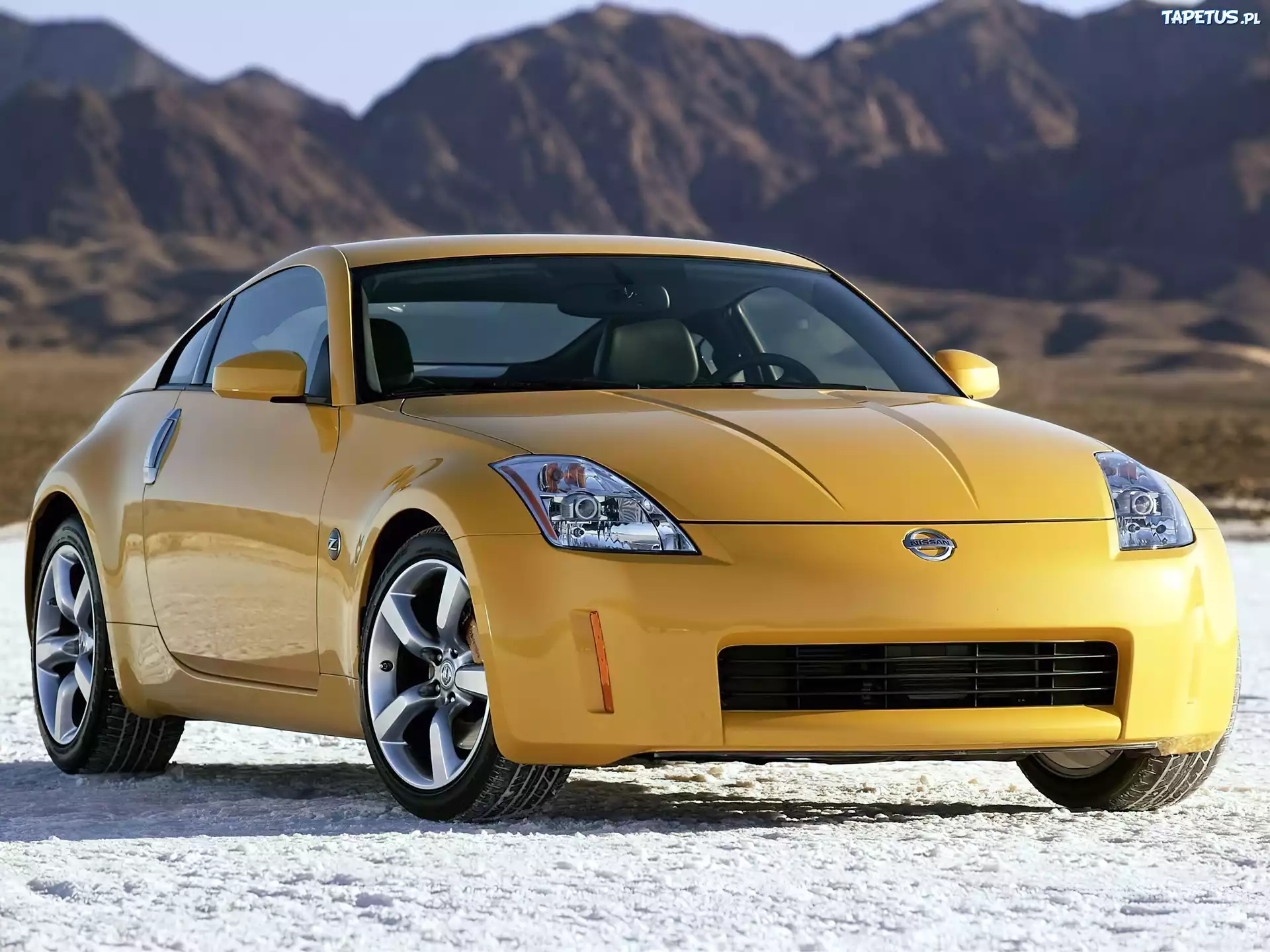 Nissan 350Z Coupe, Żółty, Góry