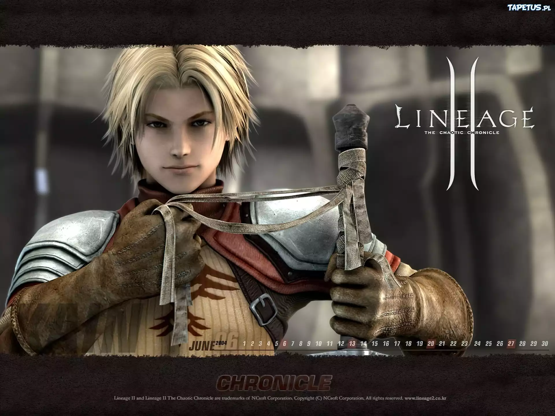 miecz, postać, mężczyzna, Lineage 2