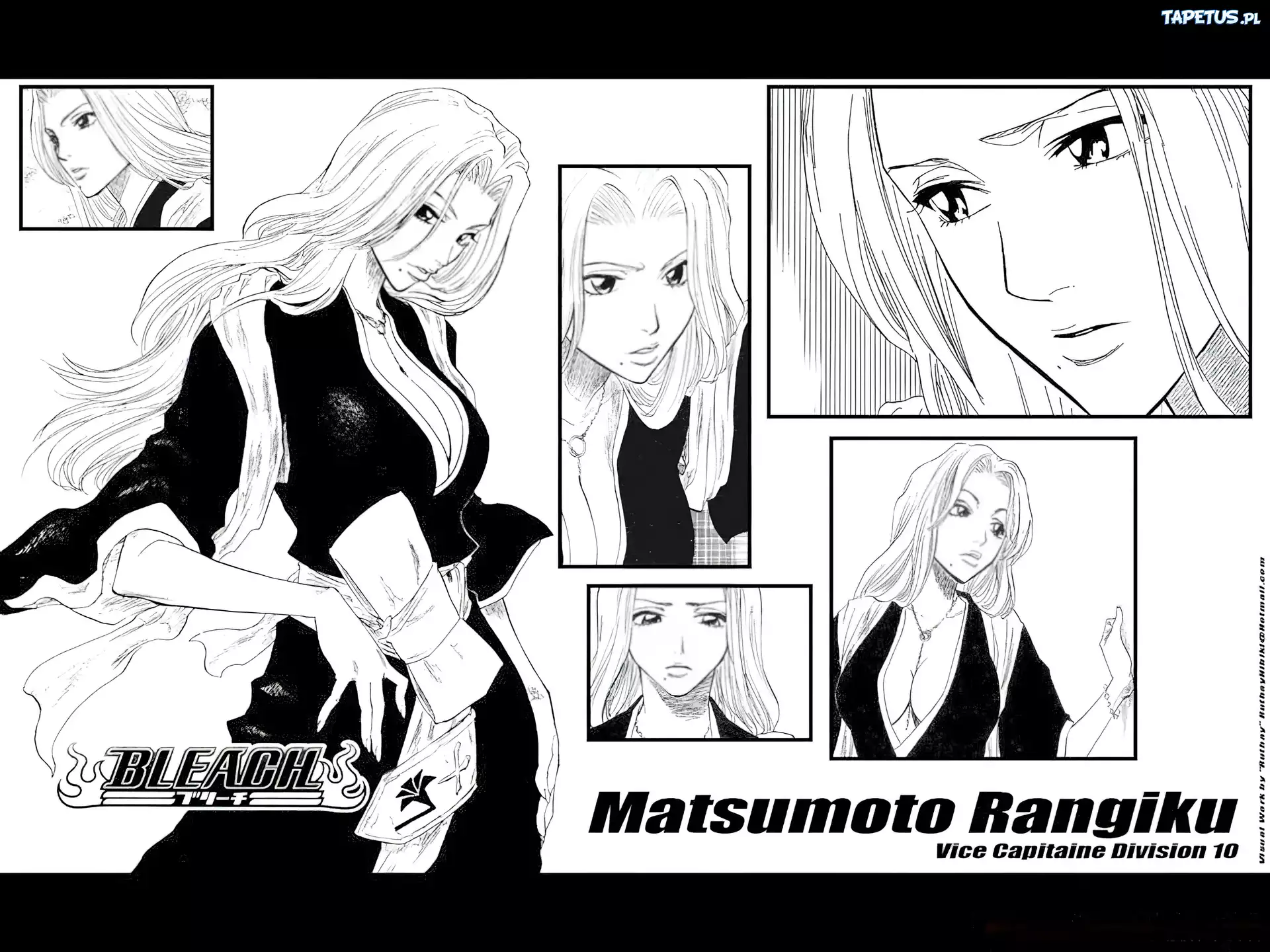 Bleach, kobieta, napisy